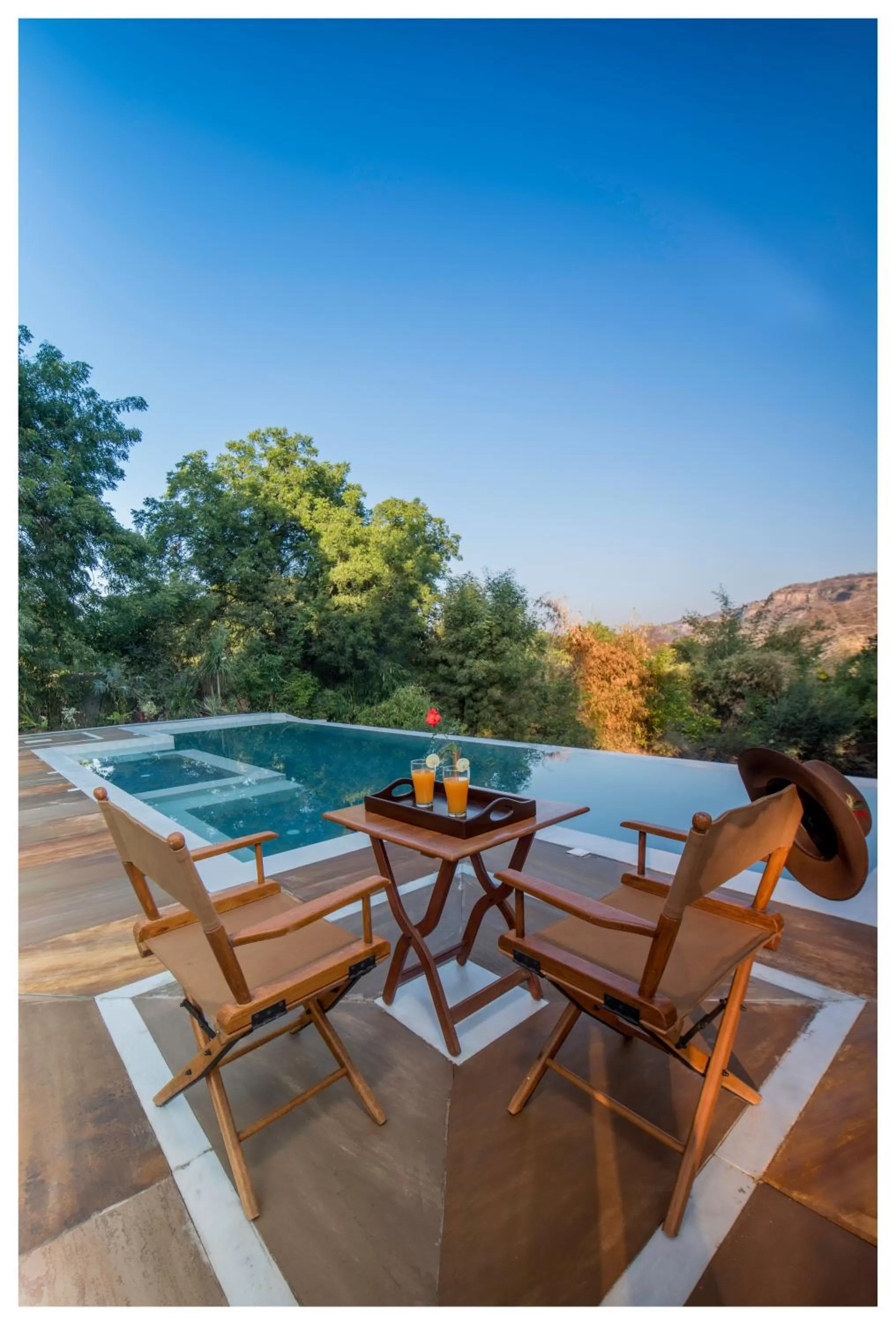 Swimming pool in Fateh's Retreat, Homestay