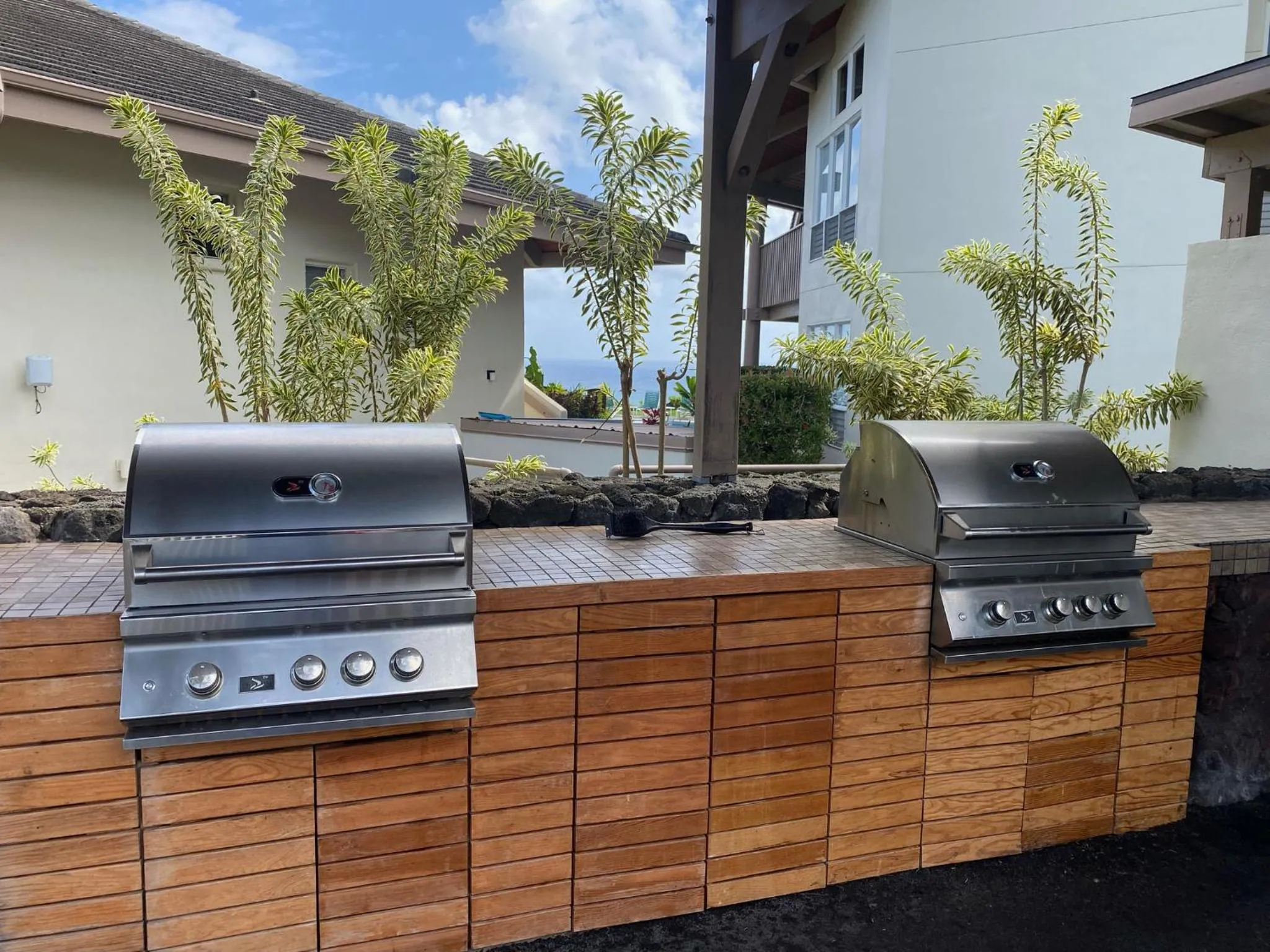 BBQ facilities in Club Wyndham Shearwater