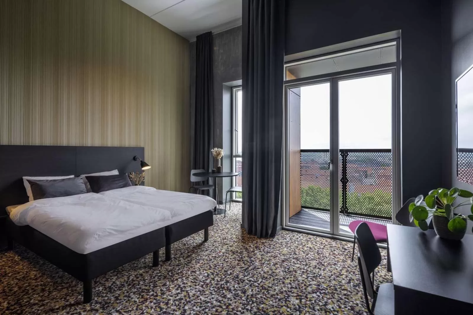 Bed in Peak 12 Hotel