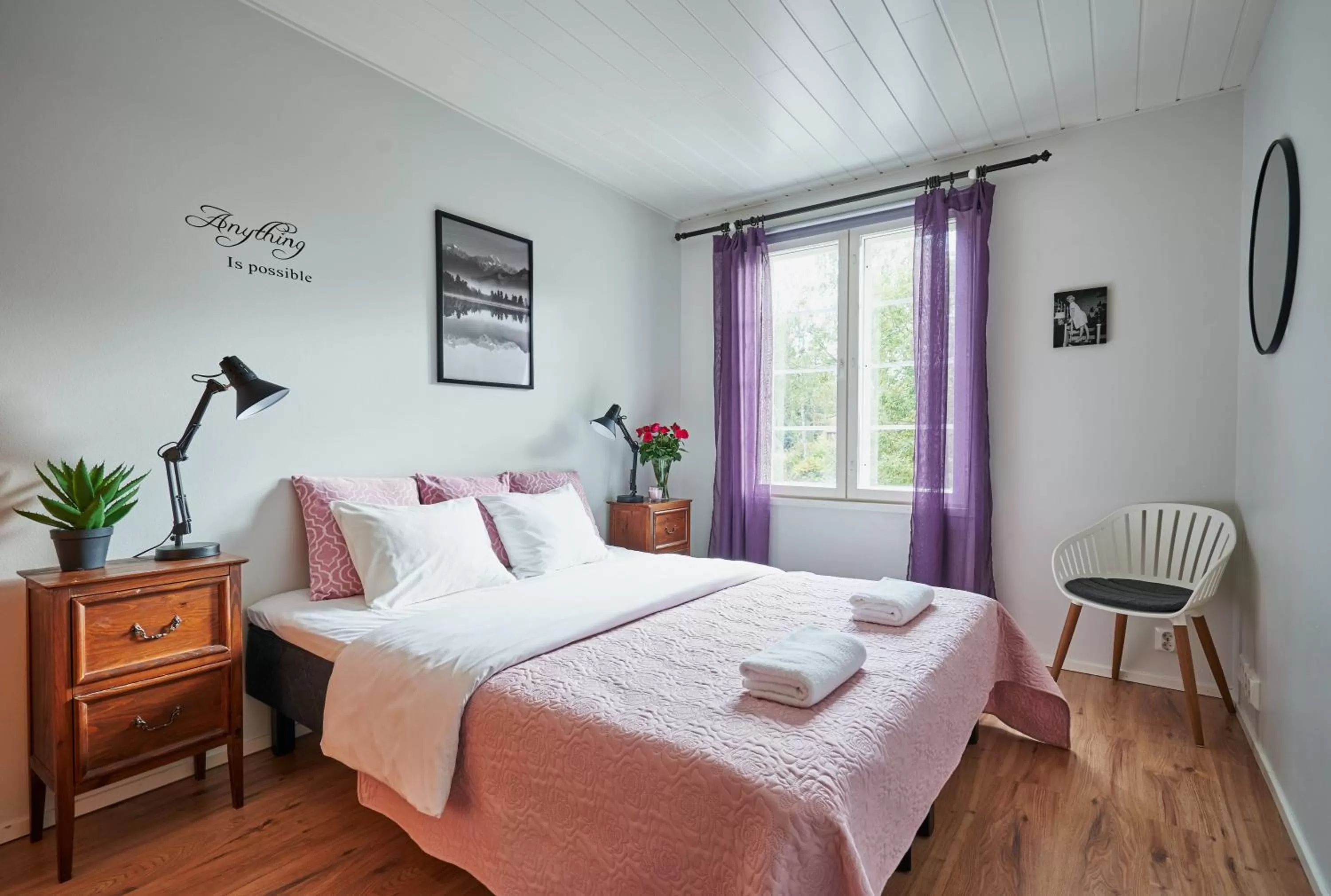 Bedroom, Bed in Hotel Villa Molnby