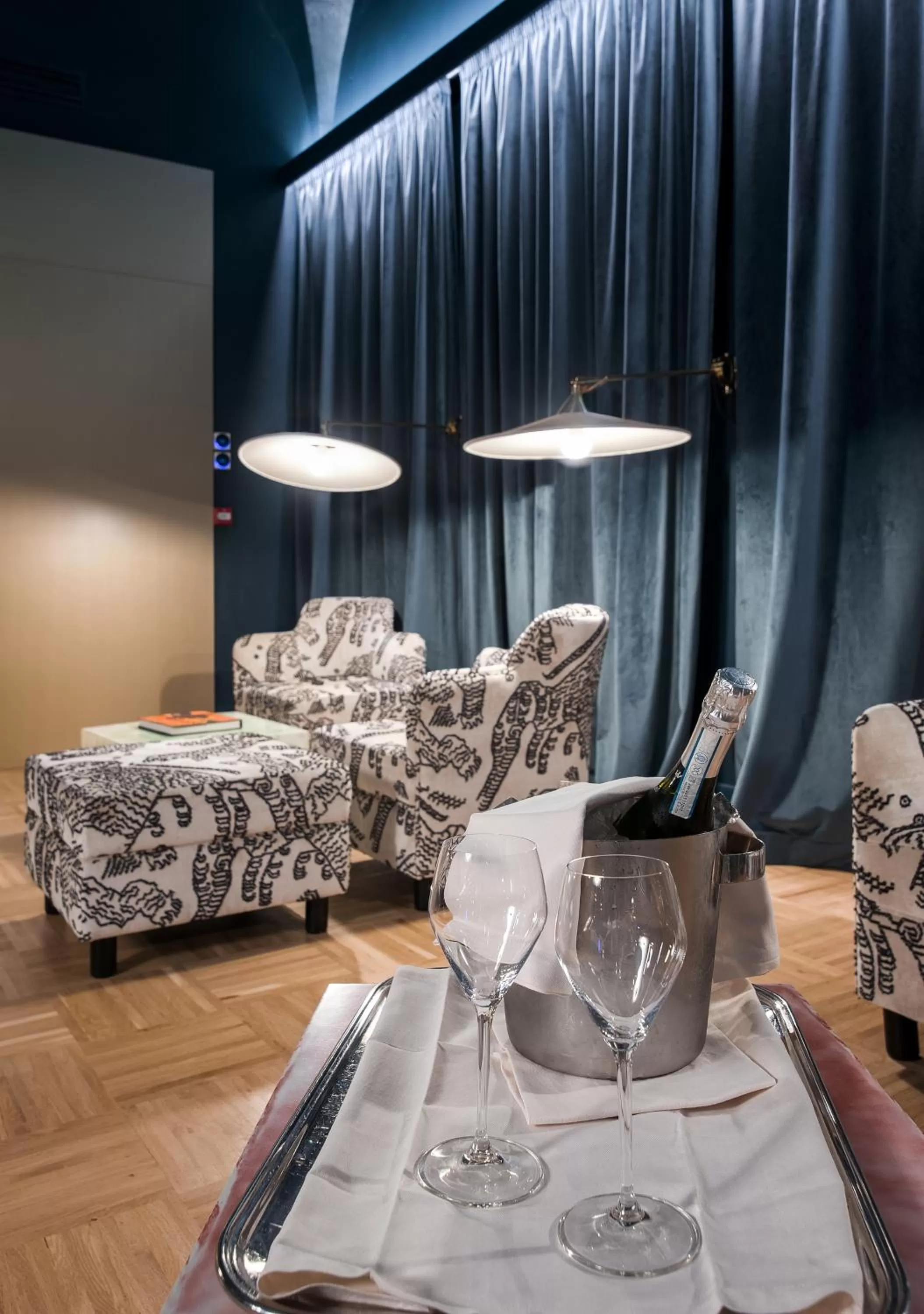 Seating area in Hotel Number Nine