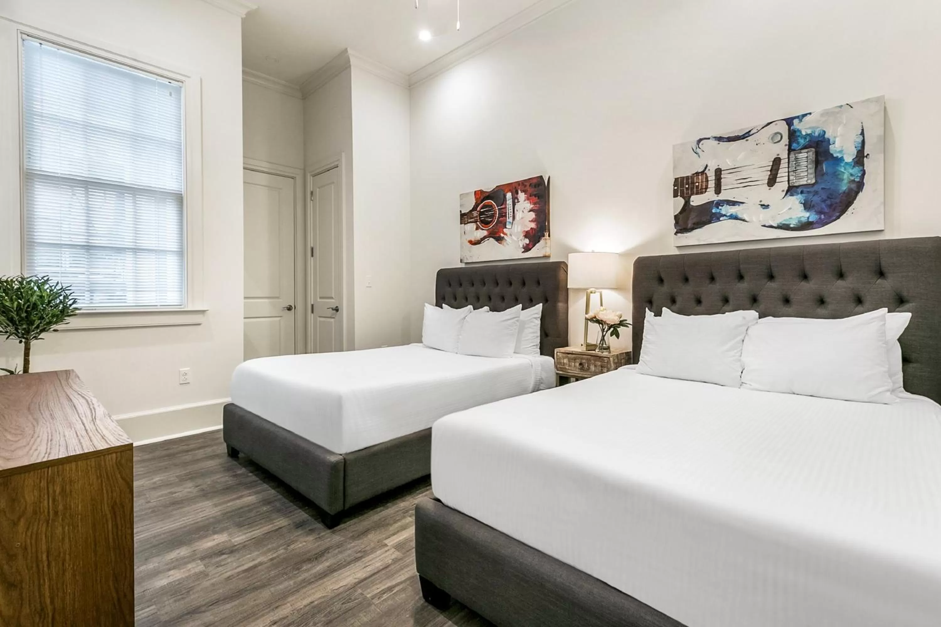 Bedroom, Bed in 1 and 2 BR Private Condos Steps Away From French Quarter