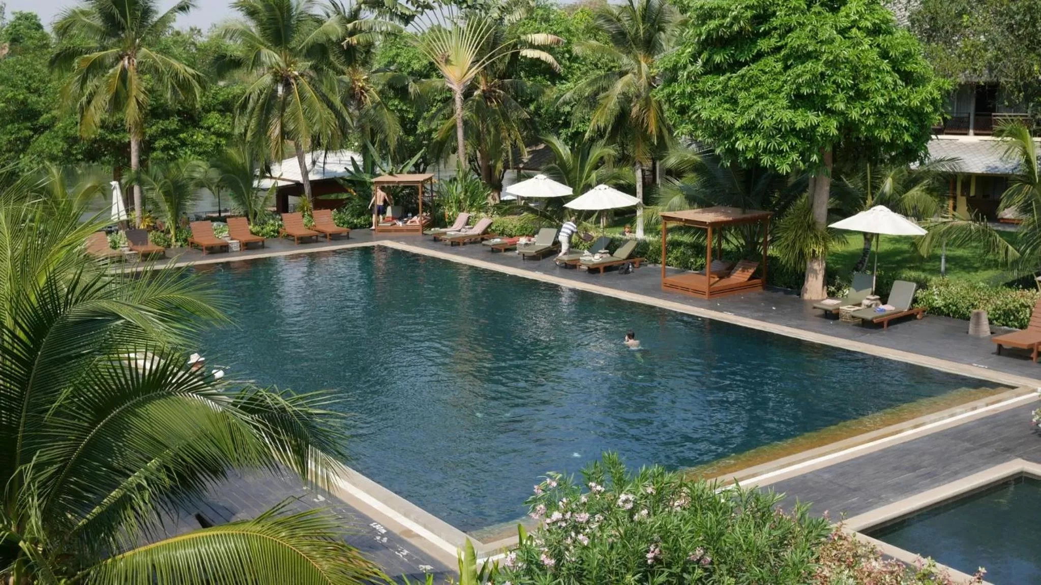 Pool view in Royal River Kwai Resort and Spa