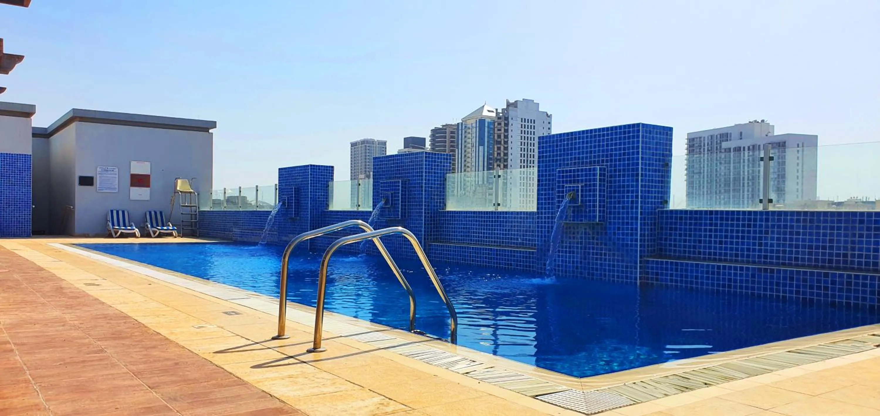 Pool view in Tulip Hotel Apartments