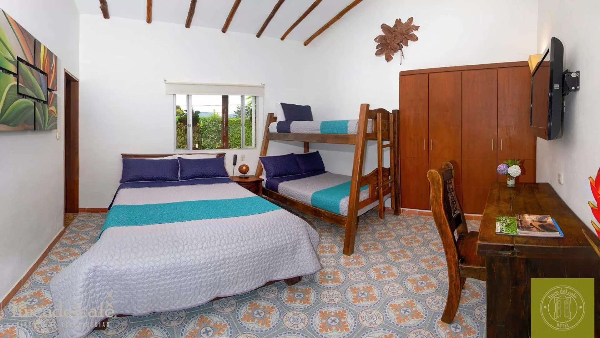 Photo of the whole room, Bed in Finca del Café - Casa Typica