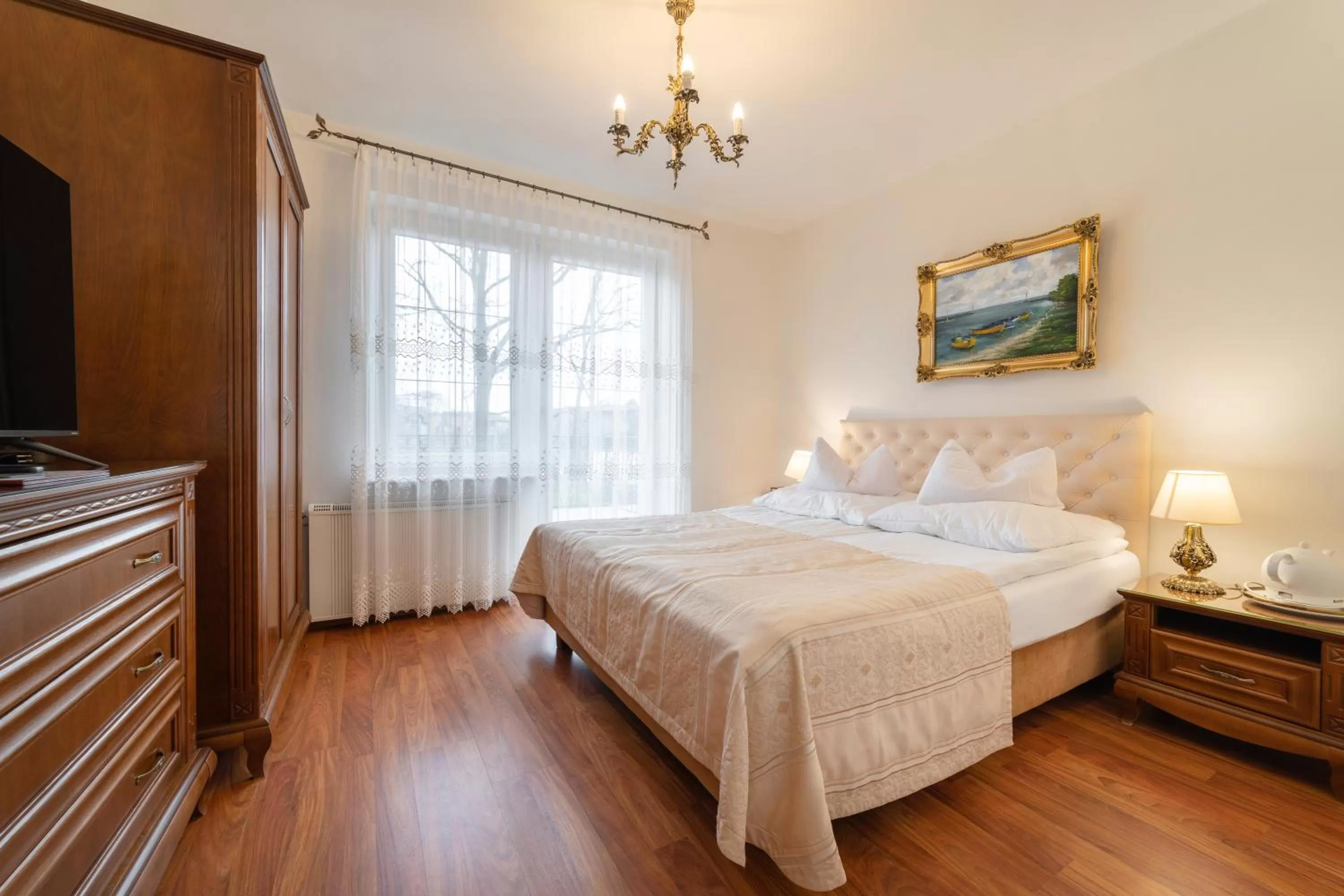 Bed in Pensjonat & Restauracja Admirał