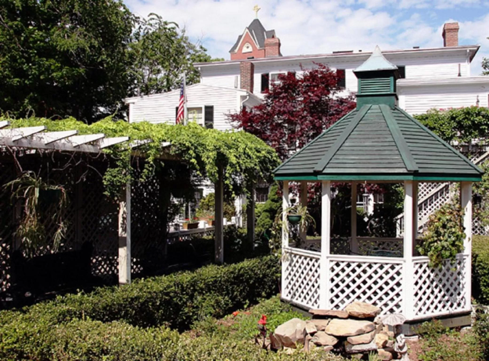 Garden, Property Building in Clark Currier Inn