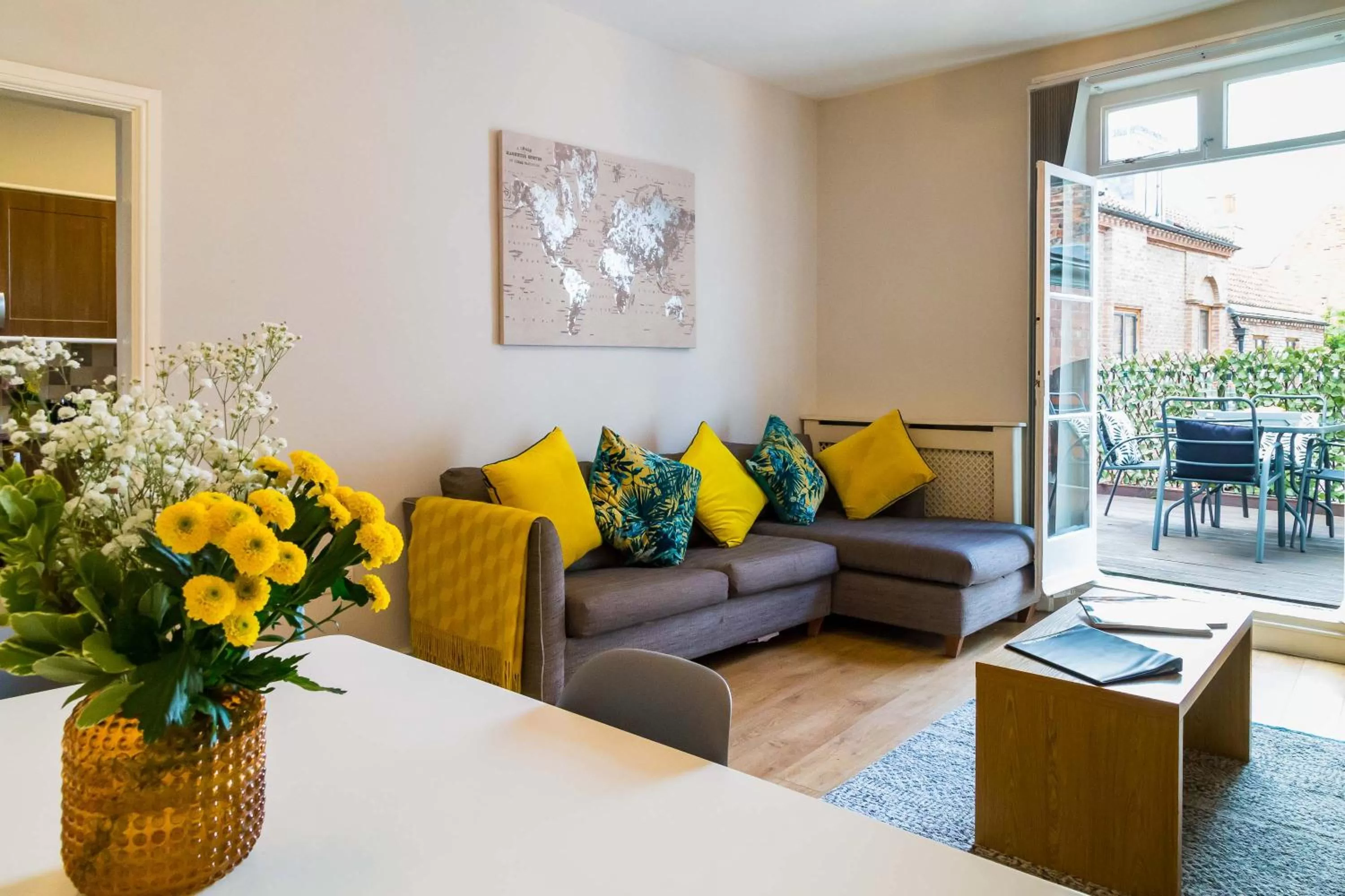 Living room in Goodramgate Apartments