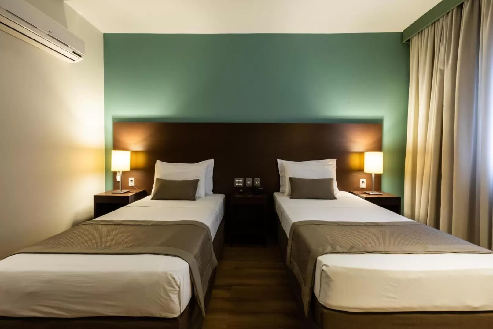 Bed in Hotel Panamby São Paulo