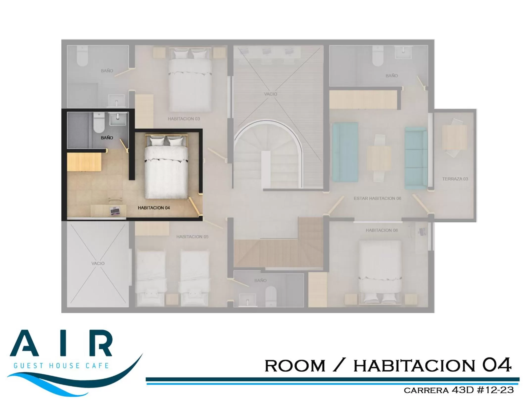 Floor Plan in Air Guest House