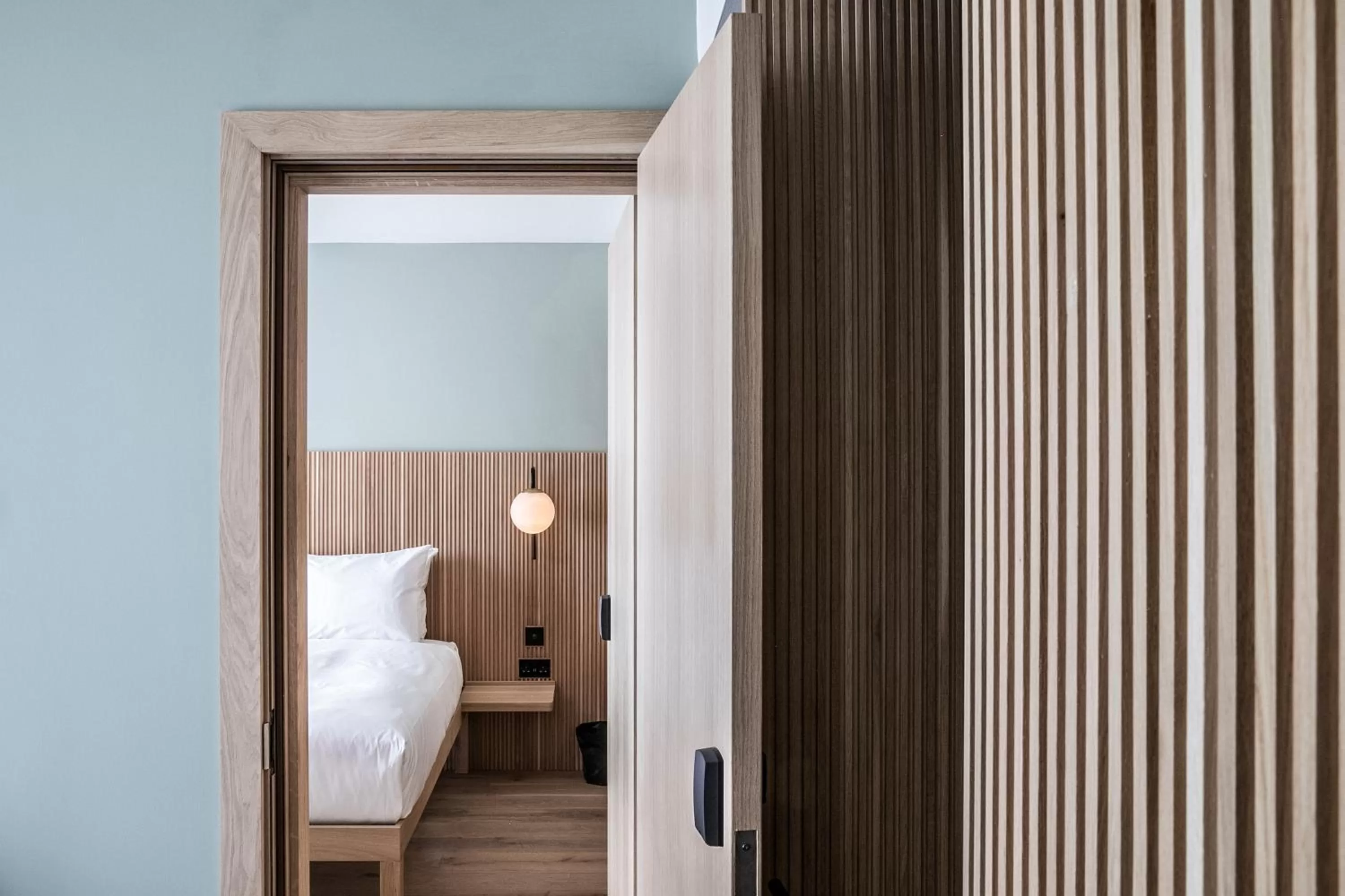 group of guests, Bed in Mollie's Motel & Diner Oxfordshire