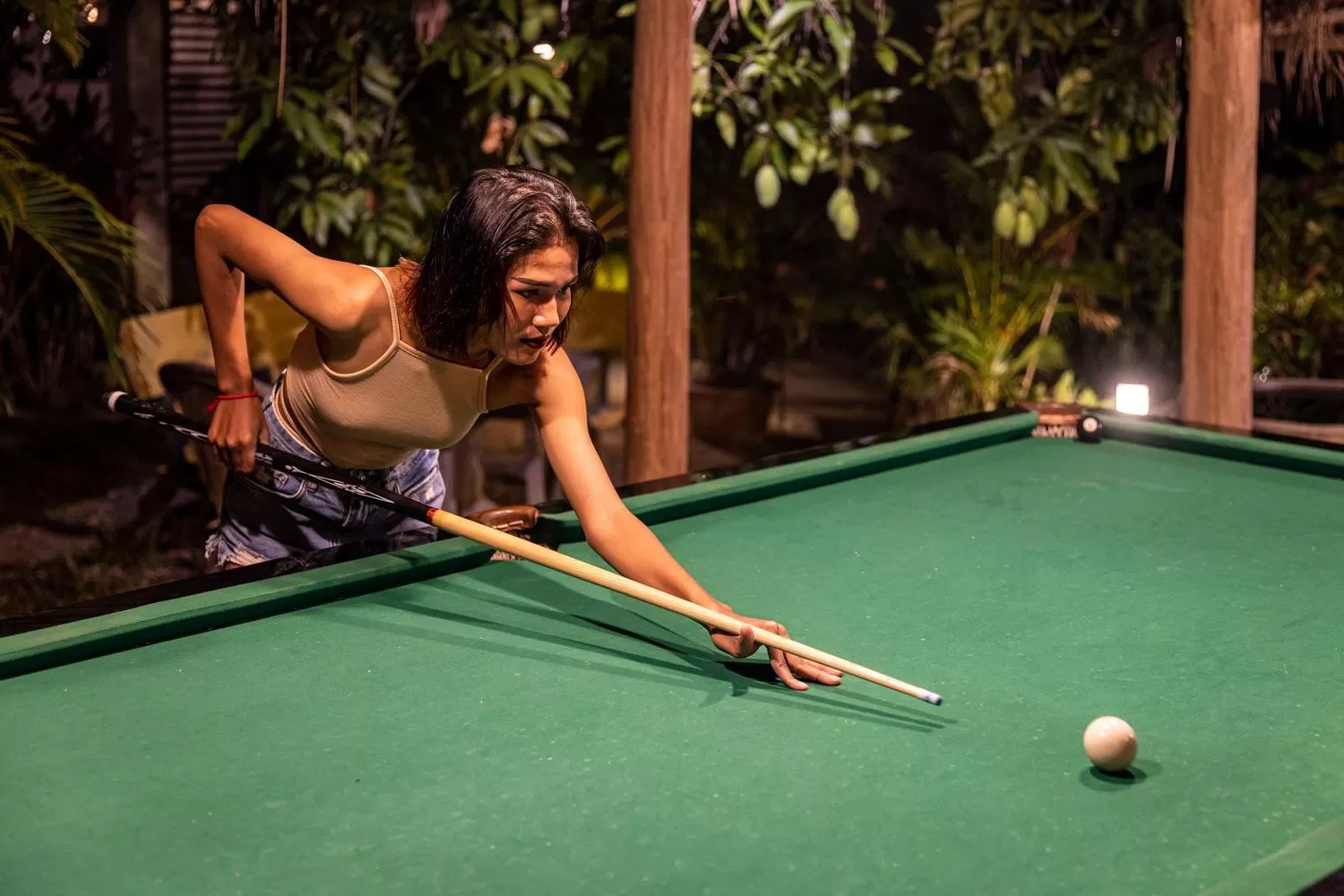 Billiards in Kampot Cabana