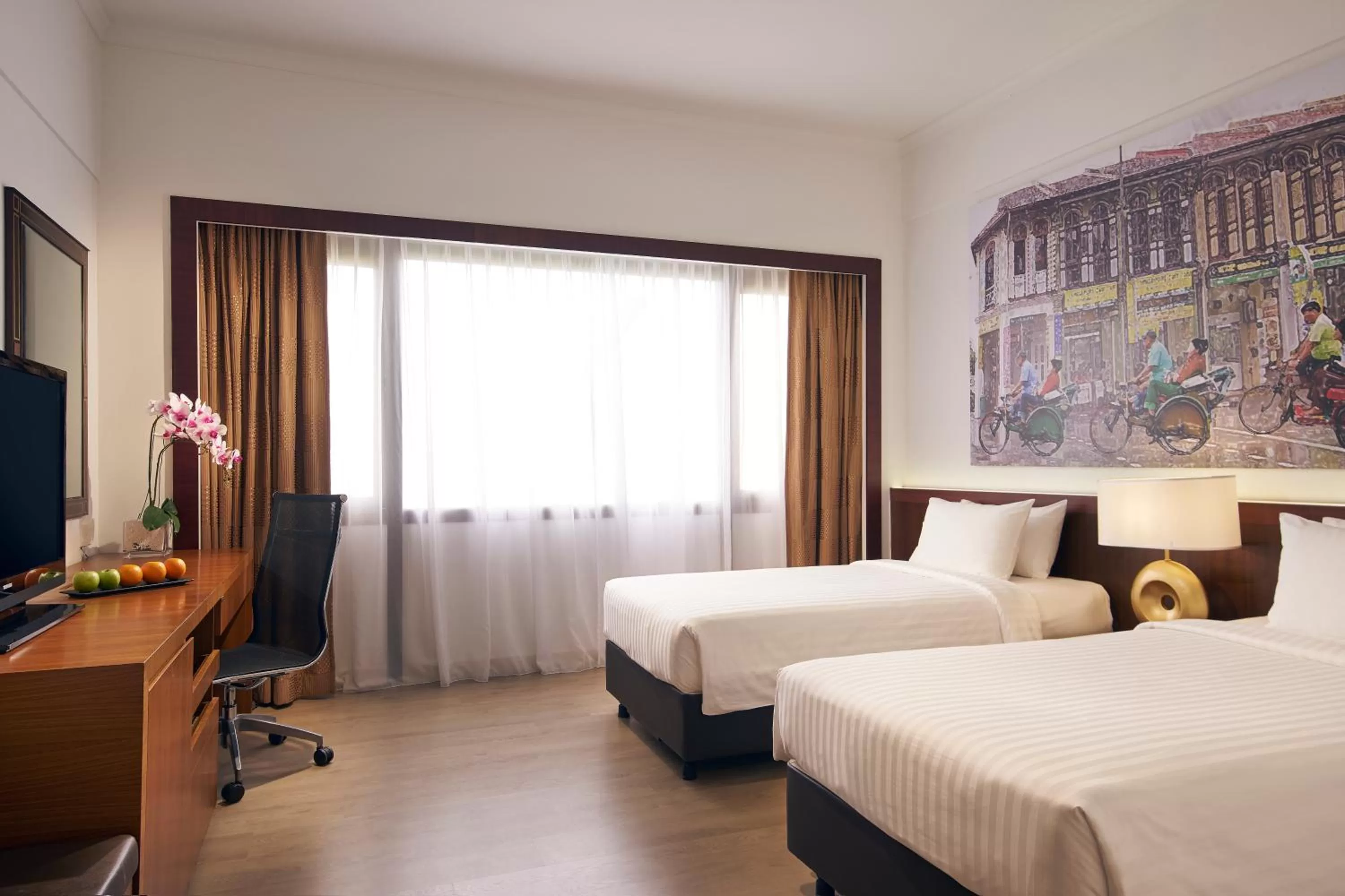 Bed in Village Hotel Bugis by Far East Hospitality