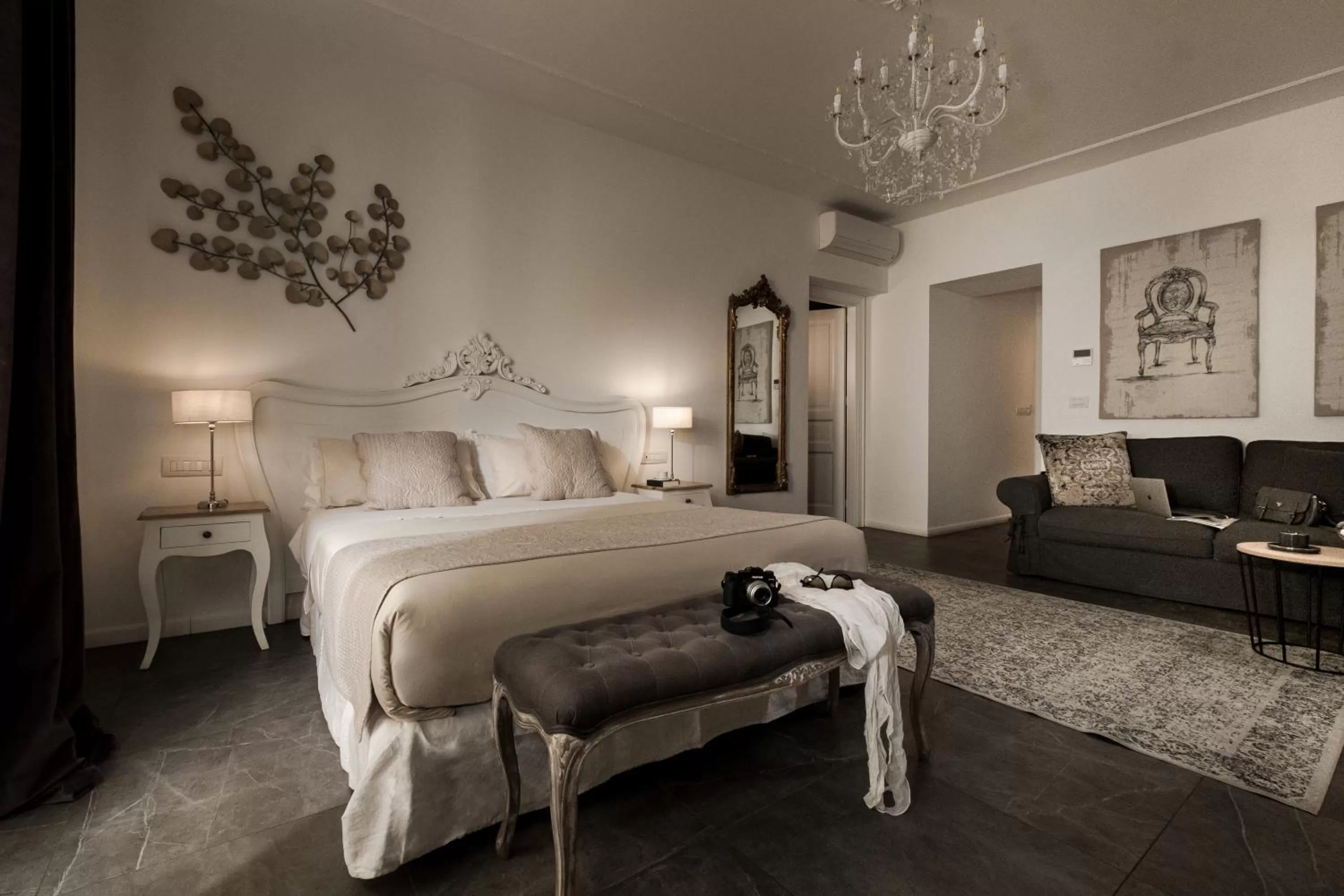 Bed in Palazzo Natoli Boutique Hotel