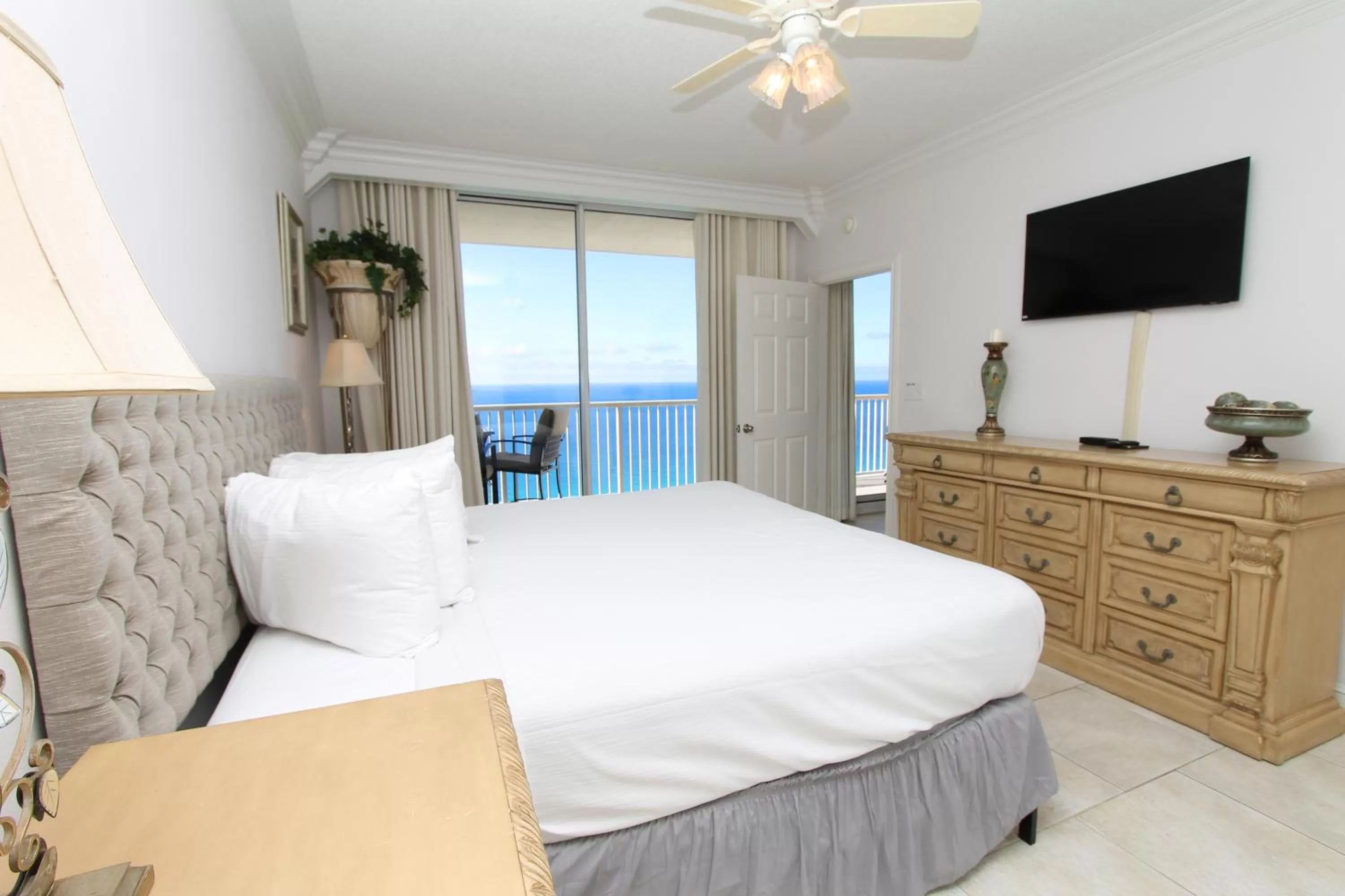 Bed in Majestic Beach Resort, Panama City Beach, Fl