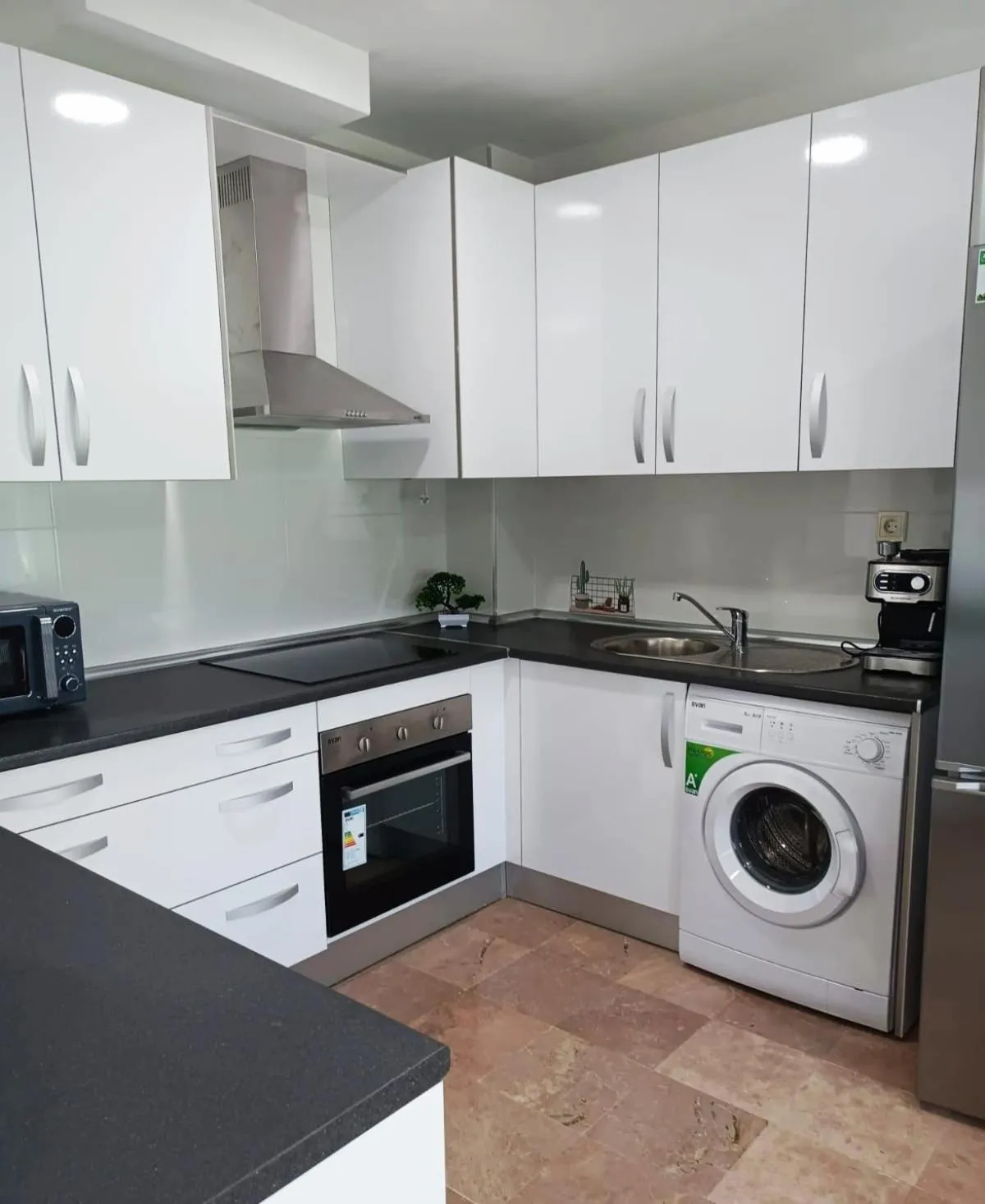 Kitchen or kitchenette in Roquetas Beach and Playa Serena Golf Village