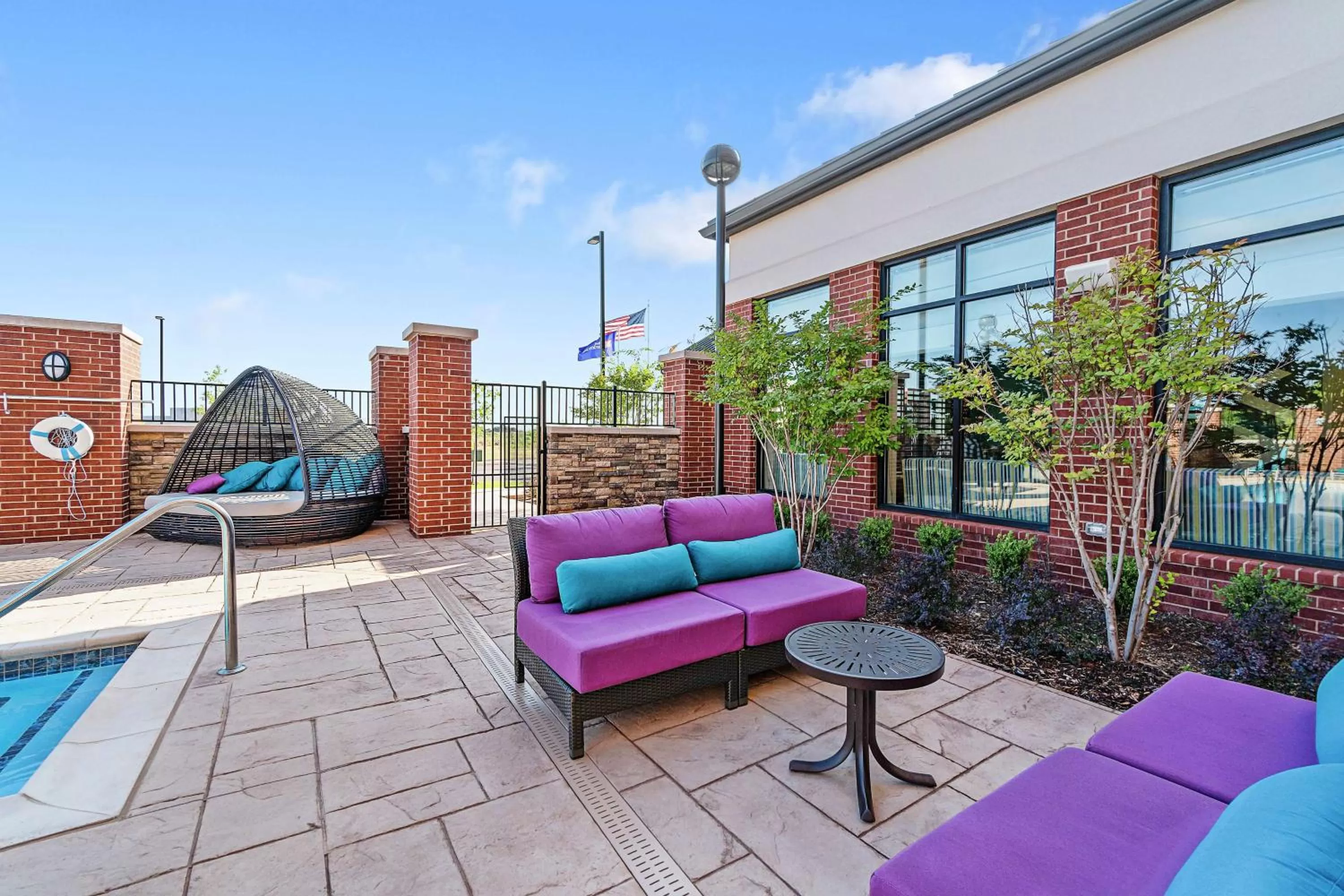 Pool view in Hilton Garden Inn Edmond/Oklahoma City North