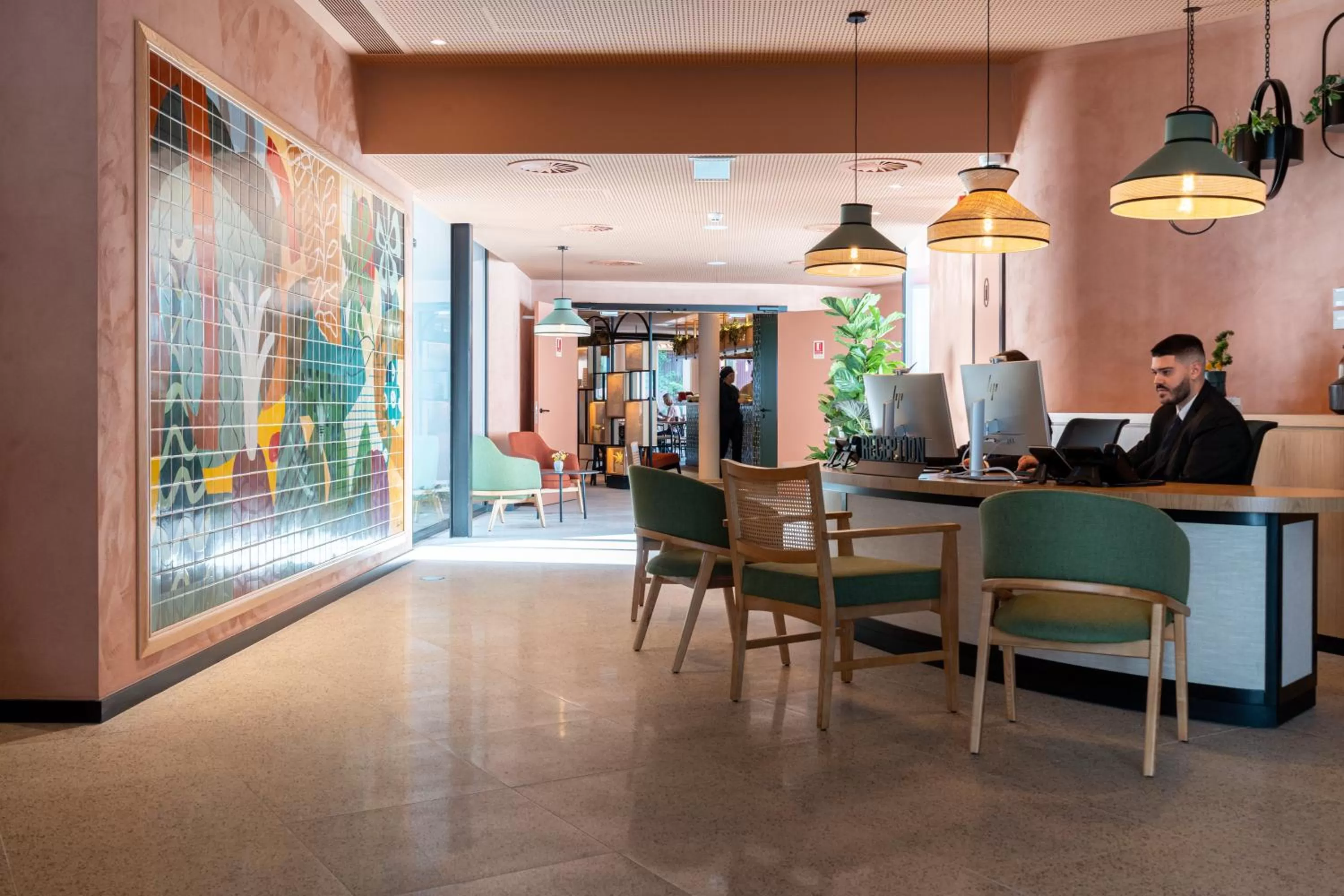 Lobby or reception in The Editory Garden Porto Hotel