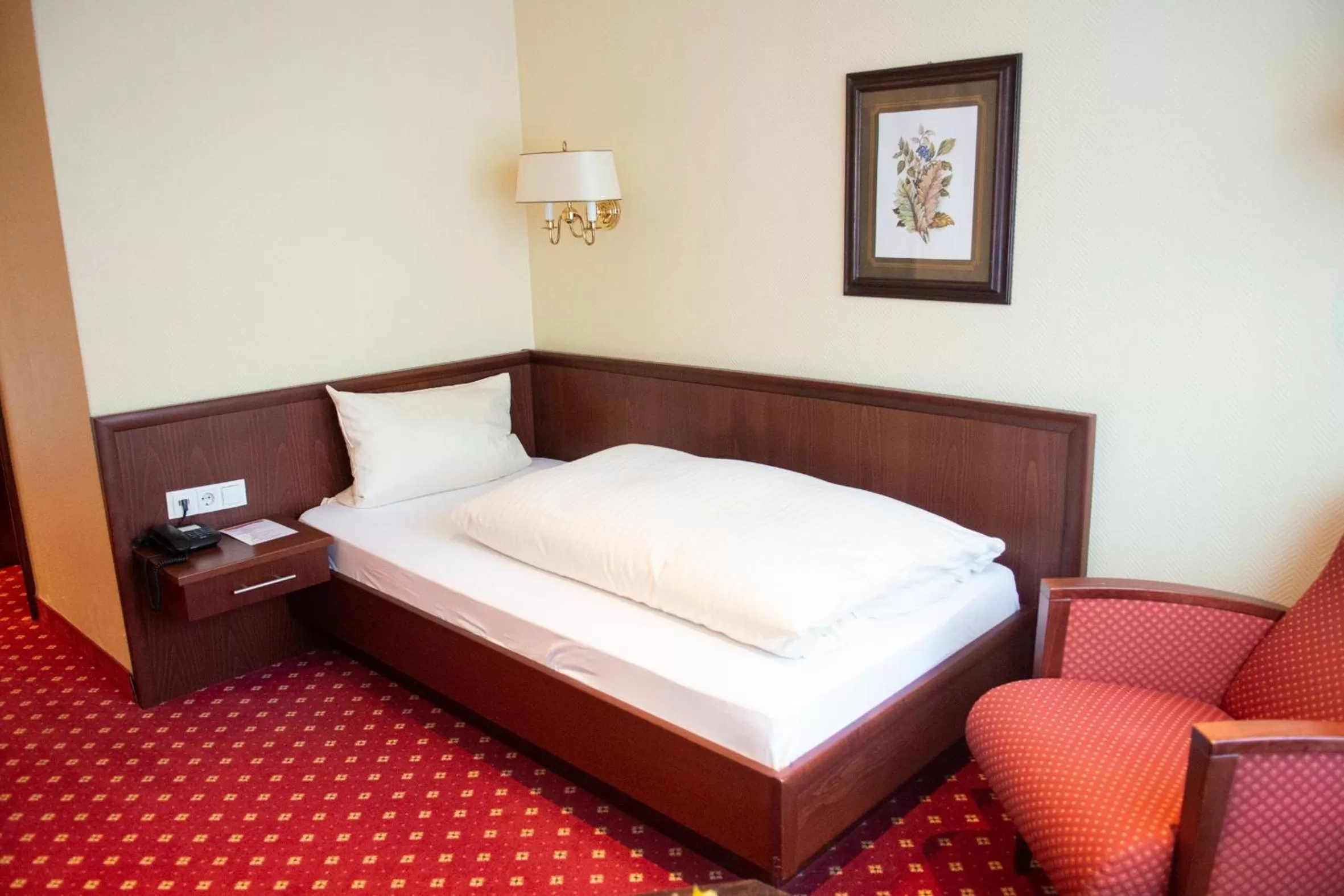 Bed in Hotel Haus am Zoo