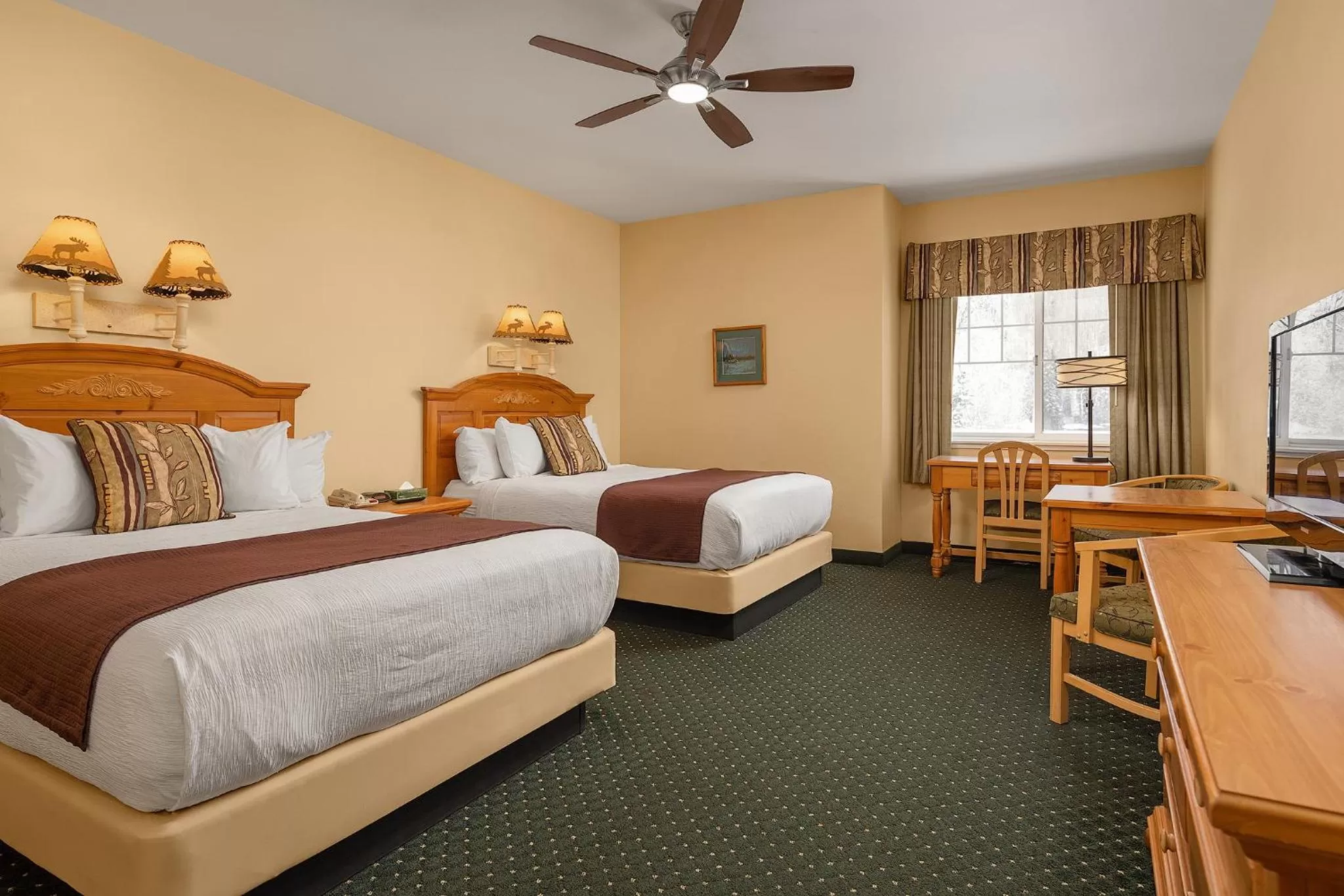 Bed in Chena Hot Springs Resort