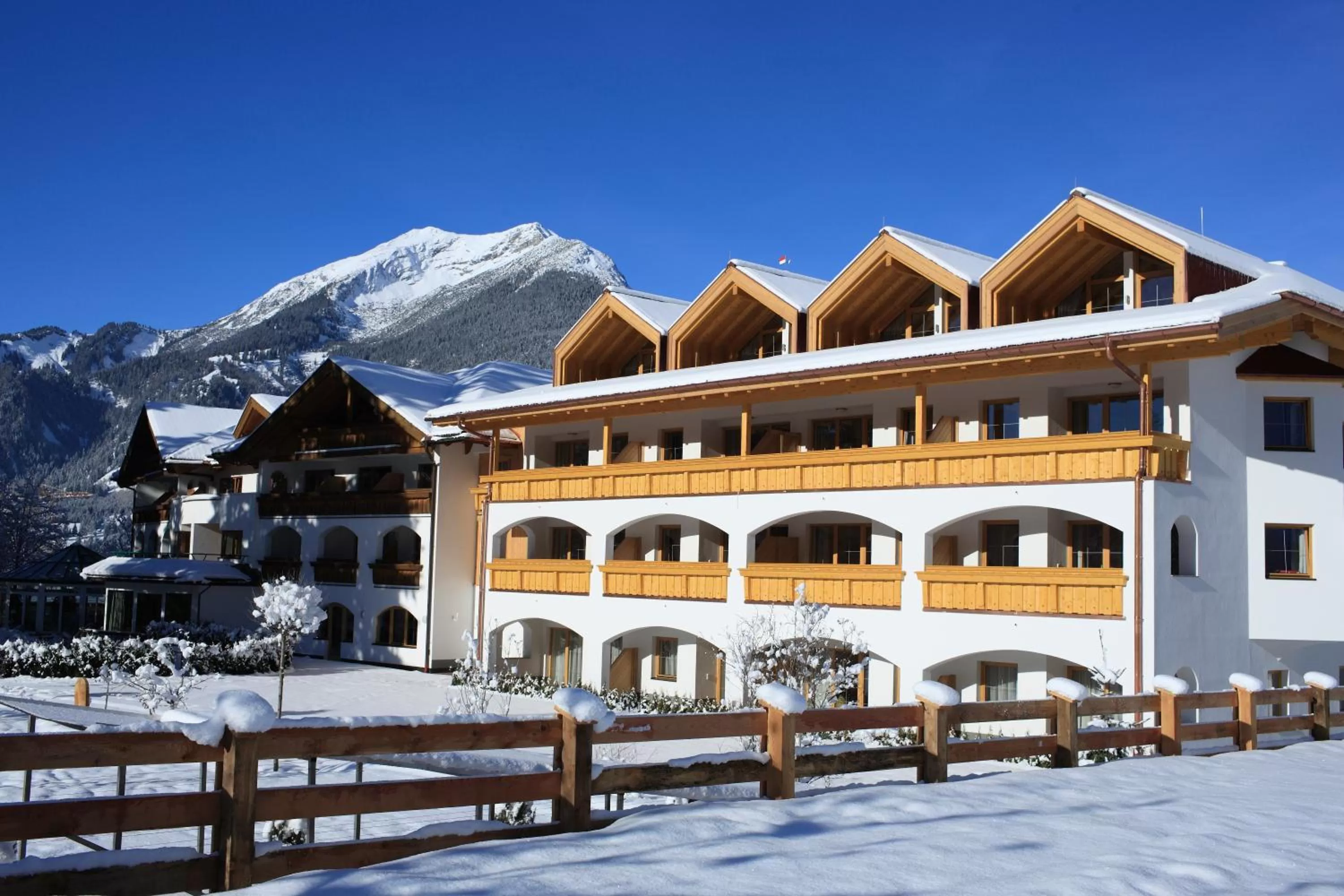 Property building, Winter in Hotel Alpen Residence