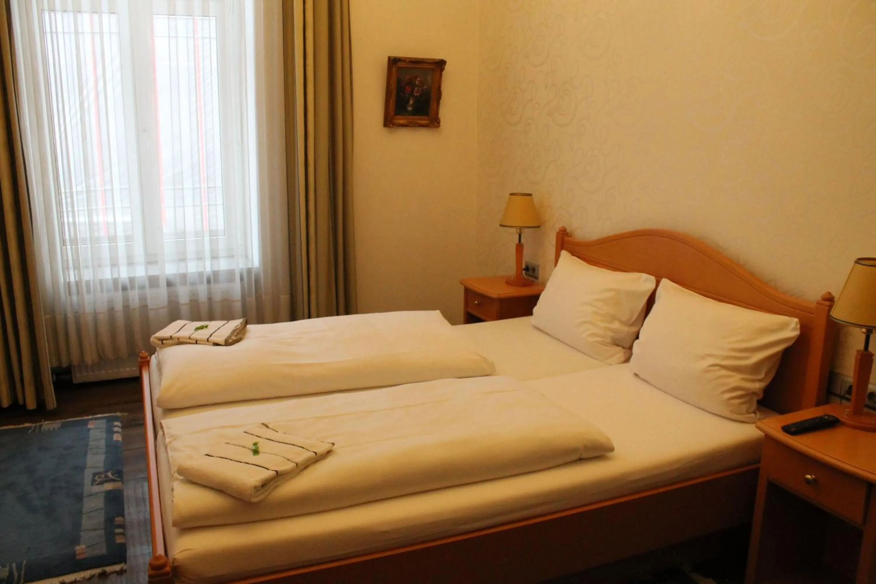 Bed in Hotel Weidenhof