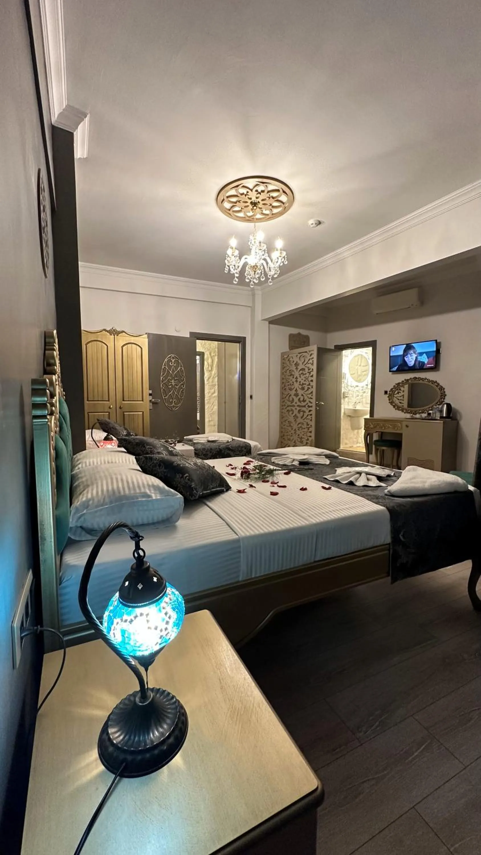 Bed in Ethnica Suites