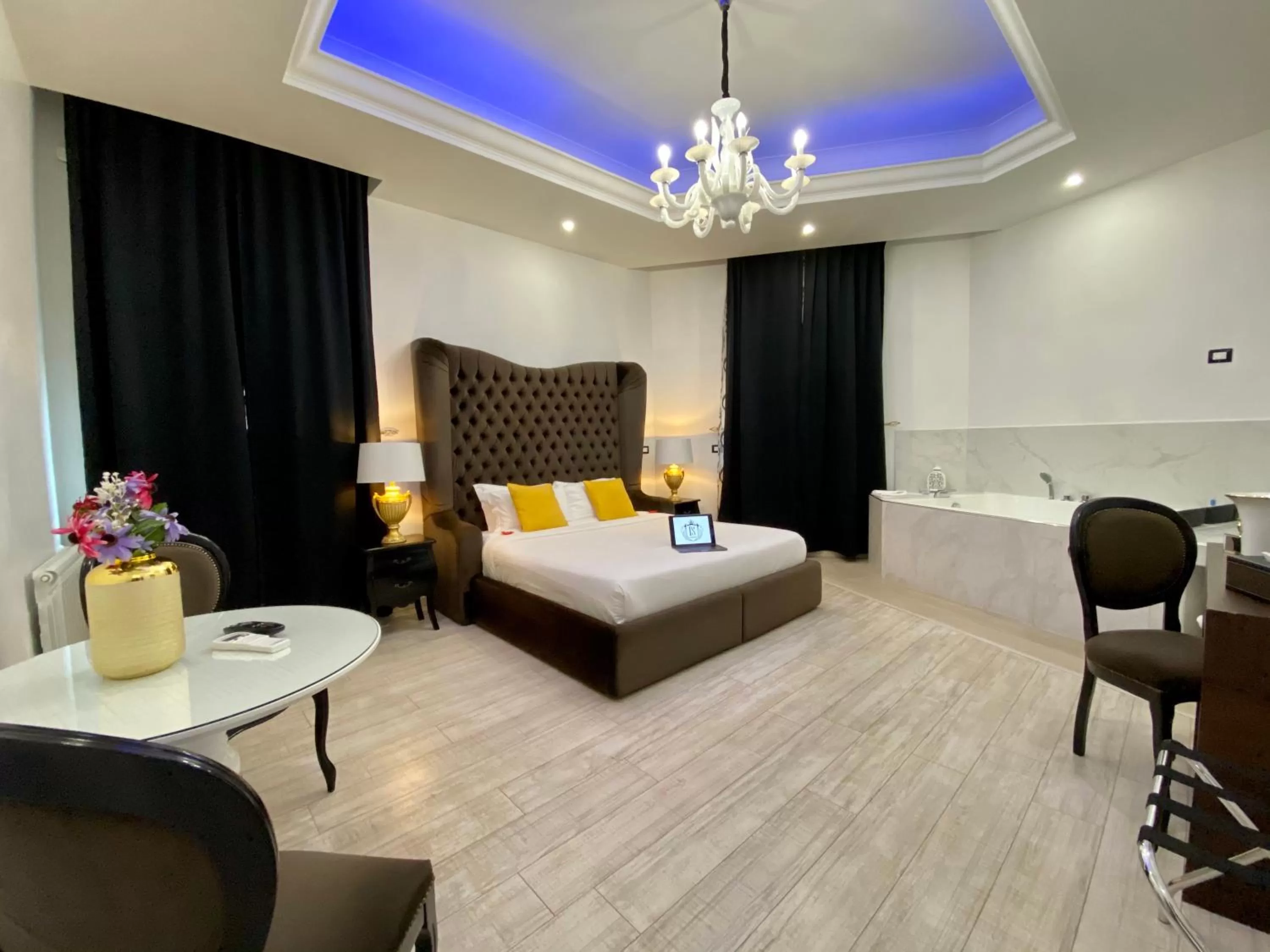 Living room, Bed in Escape Luxury Suite - CA Domus Collection