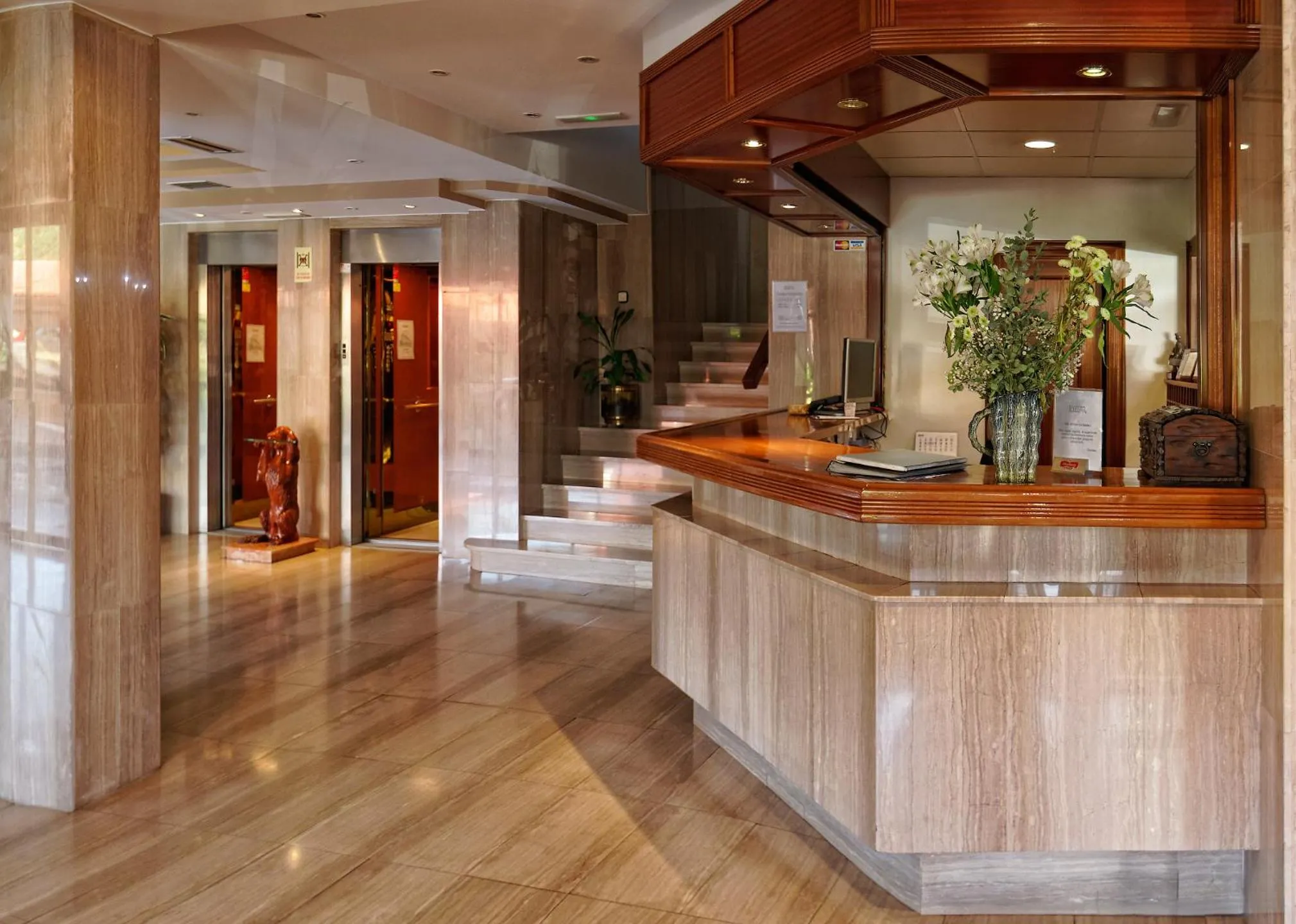 Lobby or reception in Hotel Piedra