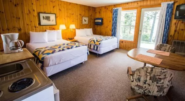 Bed in Solbakken Resort