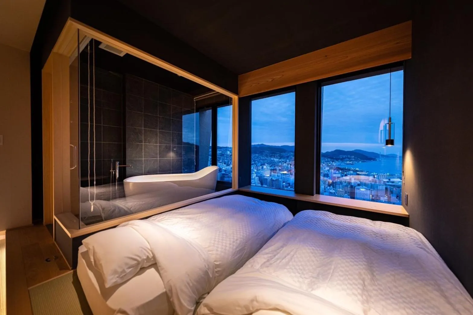 Bed in Hotel Nagasaki