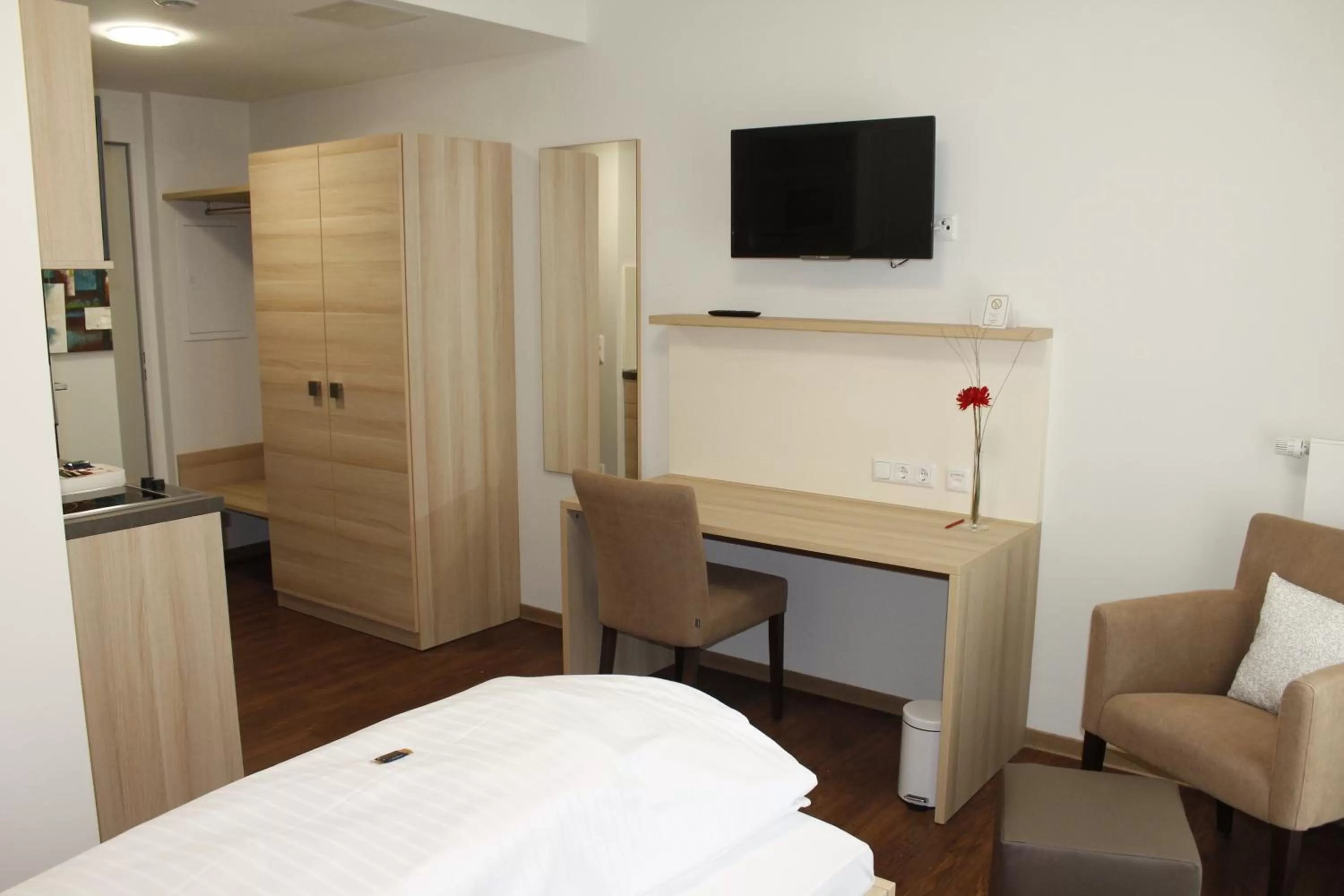 Seating area, Bed in Prime 20 Serviced Apartments