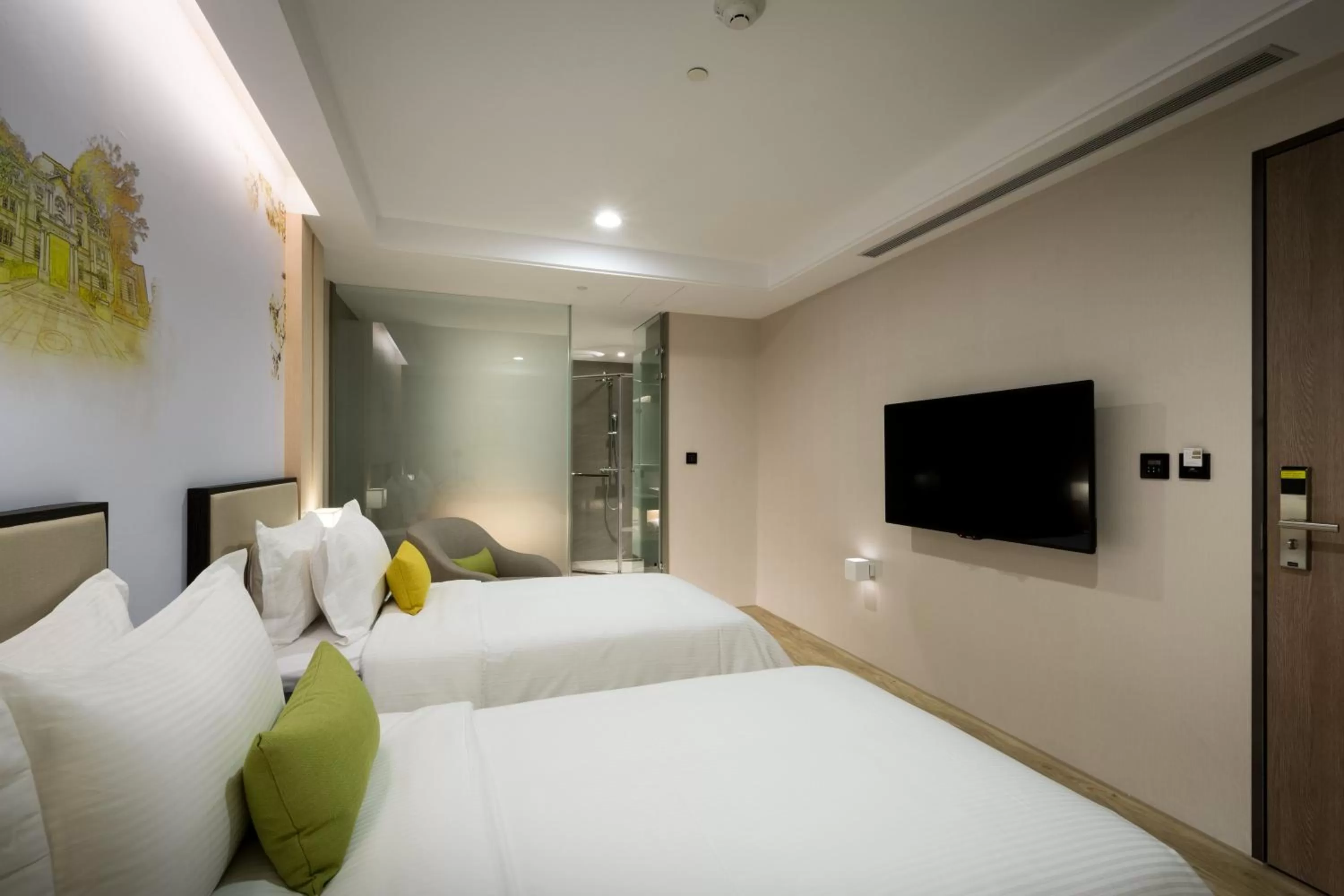 Bed in 台南星鑽國際商旅 Hua Hotel