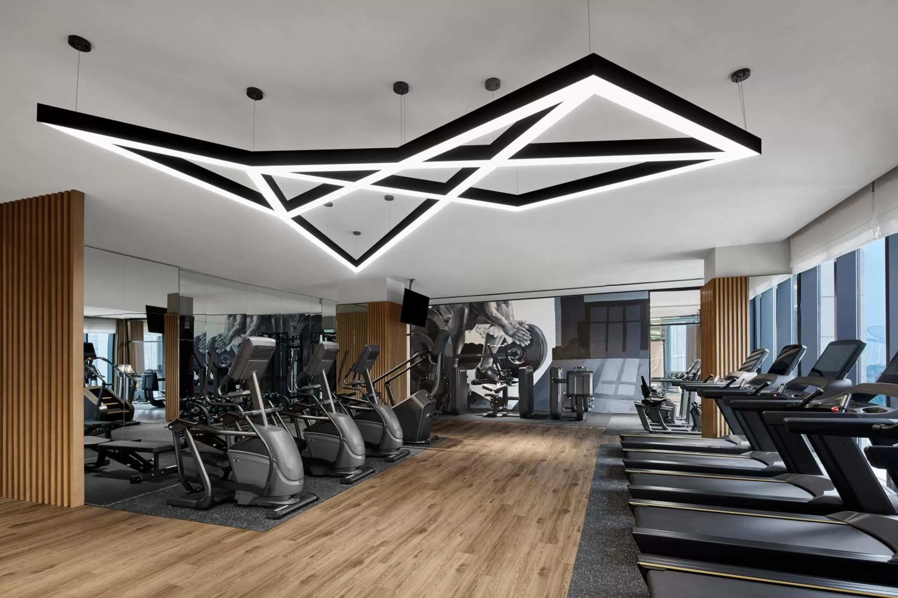 Fitness centre/facilities in Nantong Marriott Hotel