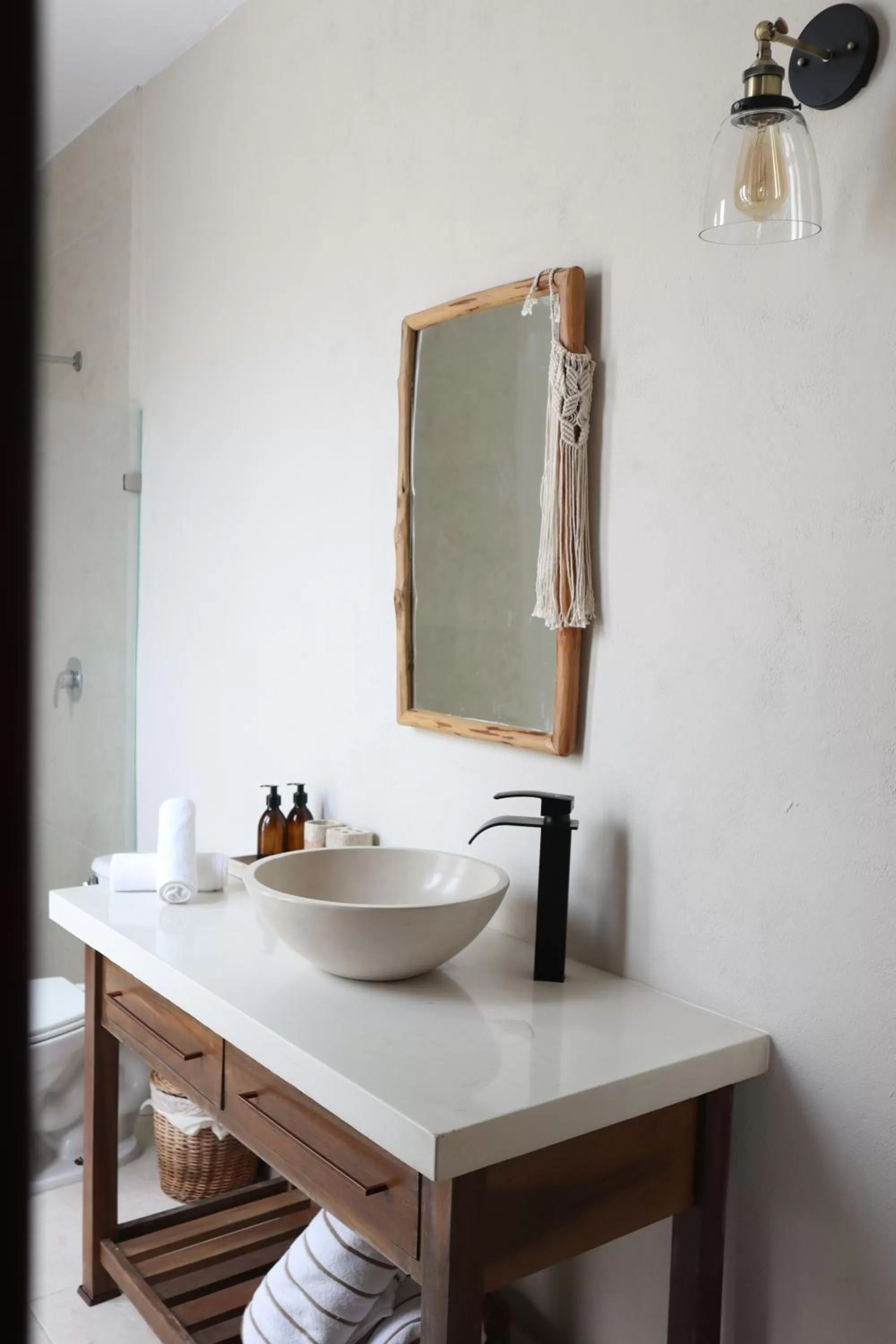 Bathroom in AGAM Hotel Boutique Bacalar - Adults Only