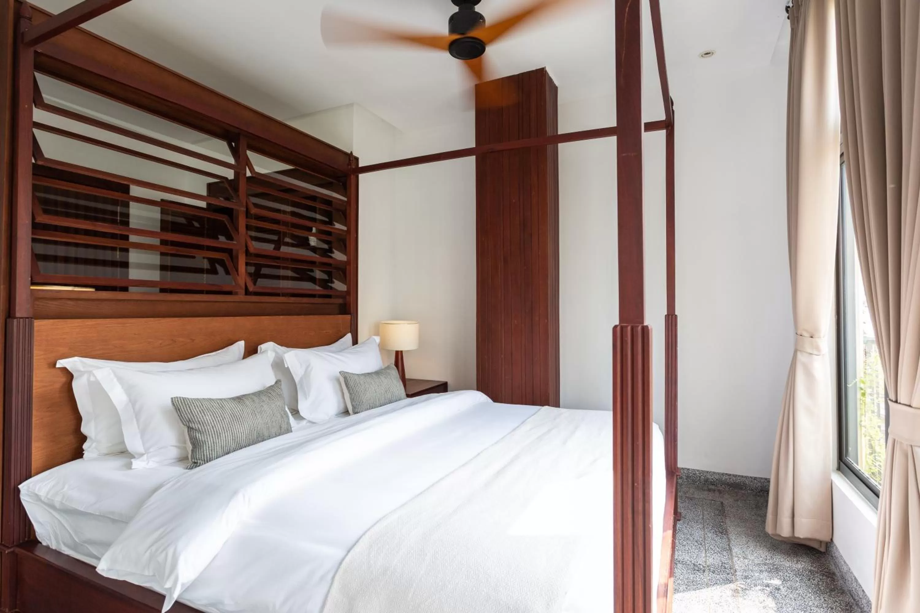 Bed in La Chronique Hotel