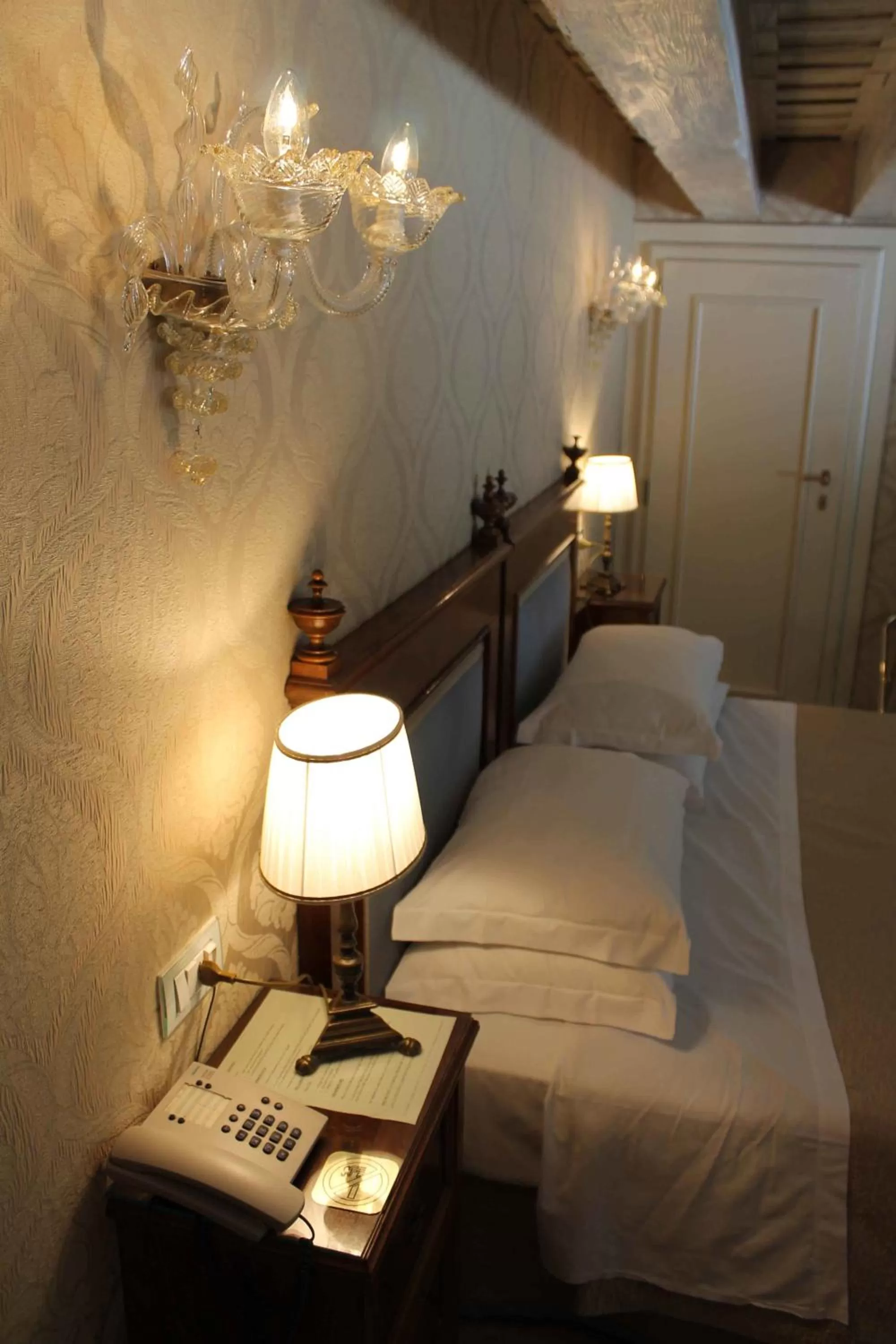 Decorative detail, Bed in Hotel Palazzo Abadessa