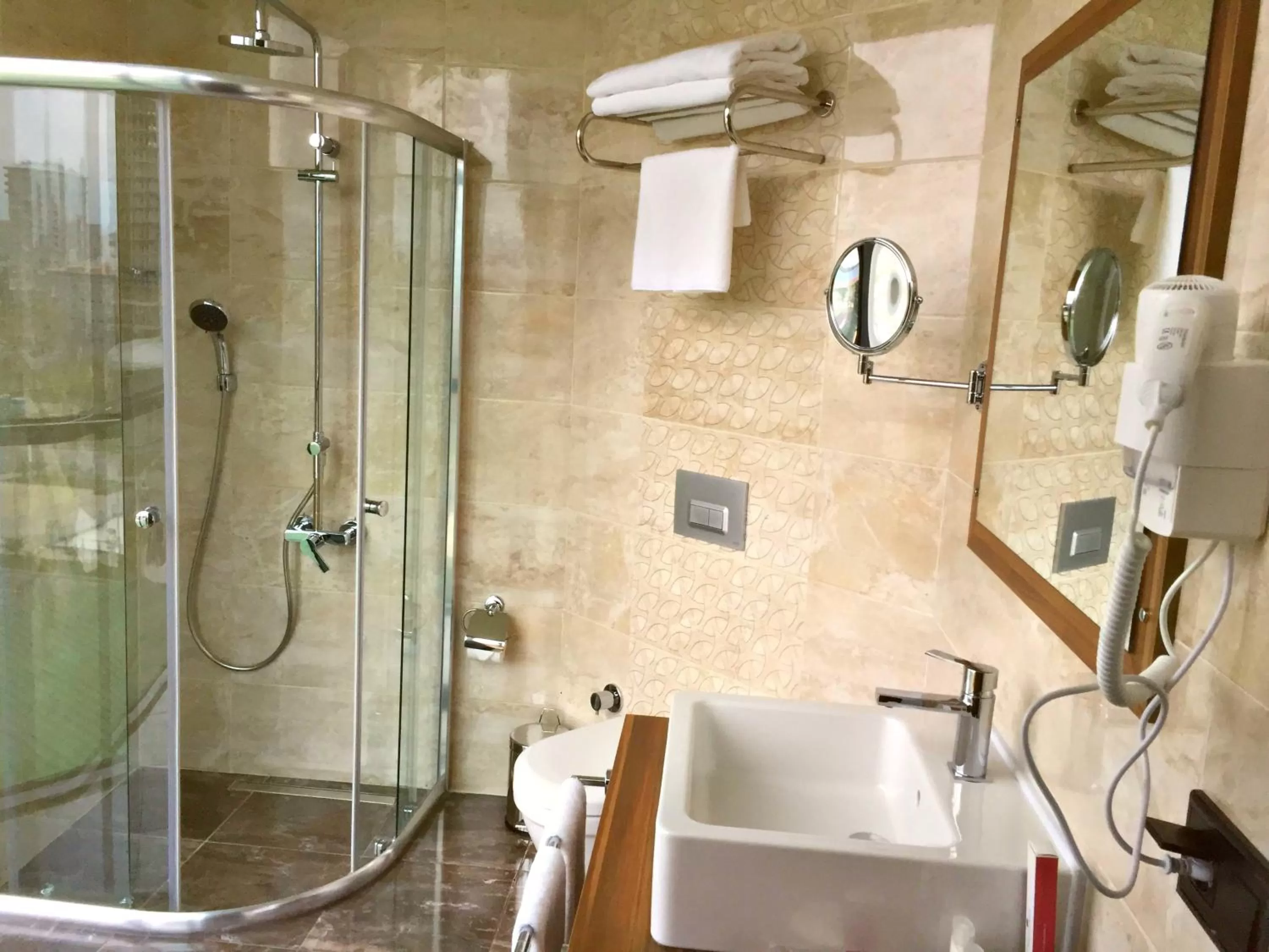 Bathroom in Sky Tower King Hotel