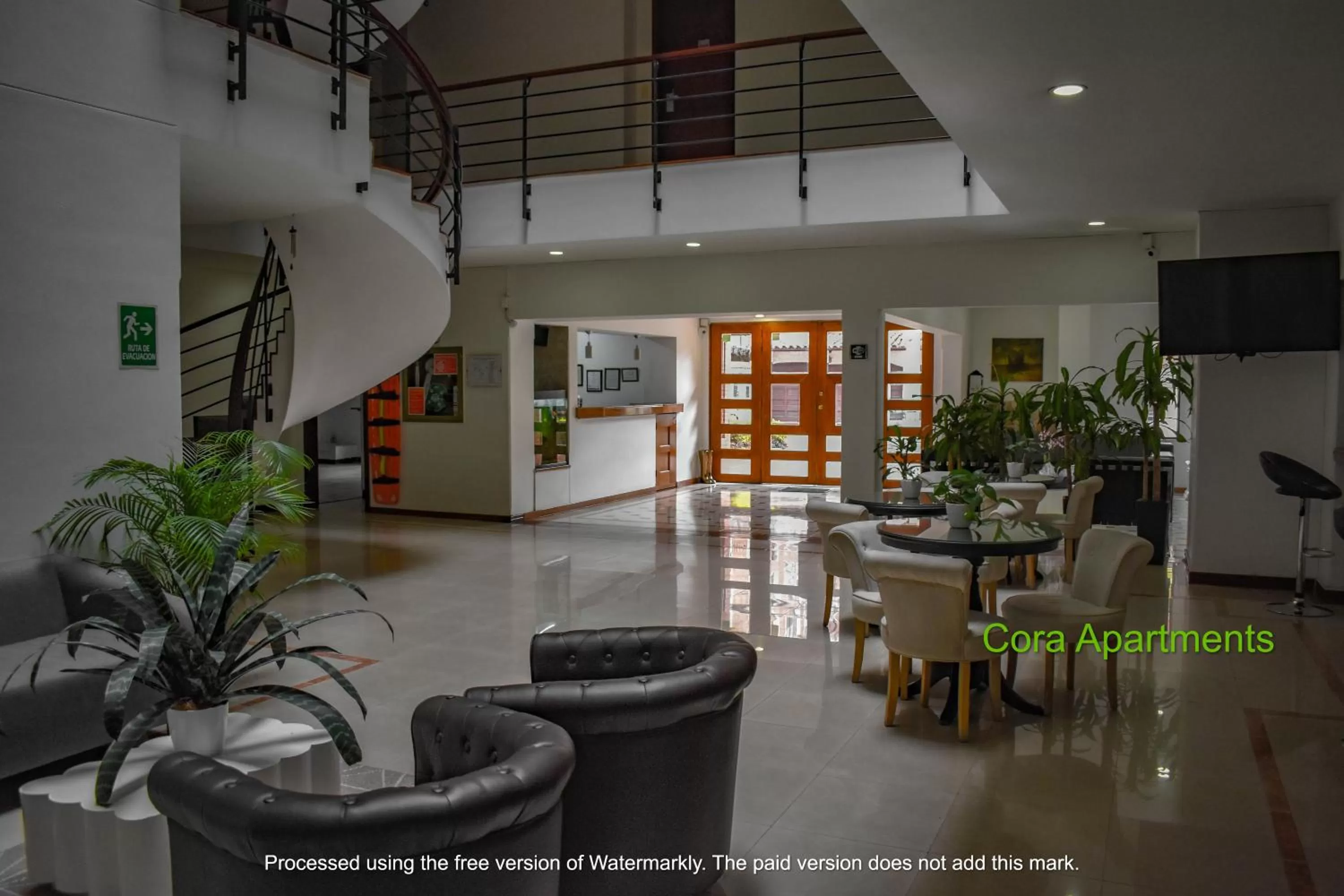 Communal lounge/ TV room in Cora 96 Street Apartments