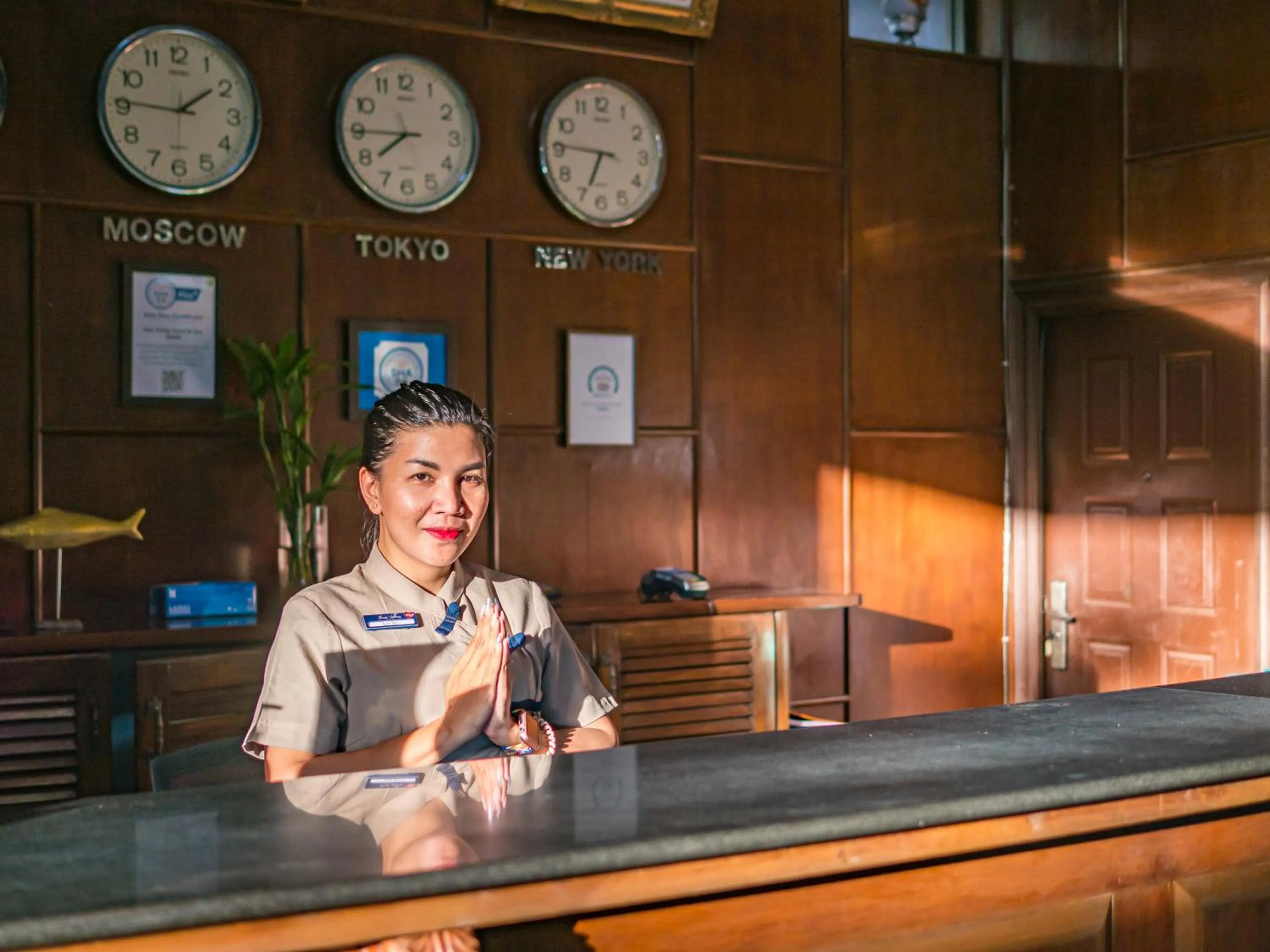 Staff in Sea Valley Resort