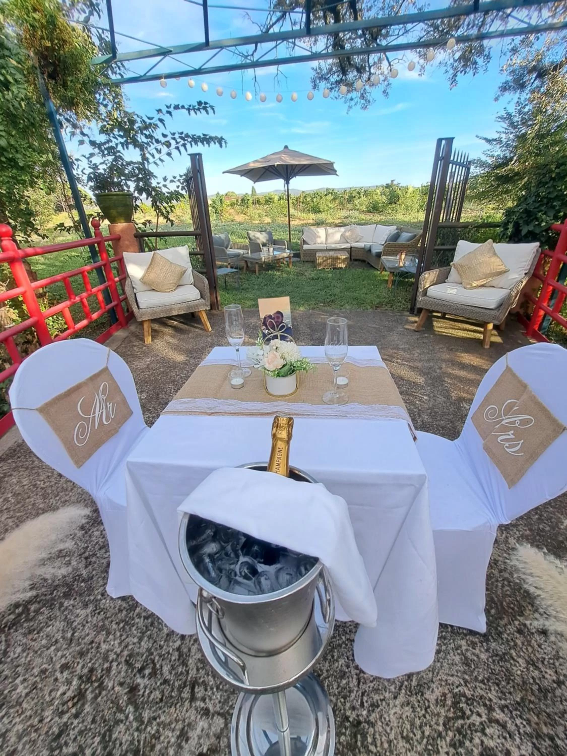 Dining area in Le Mas du Lingousto