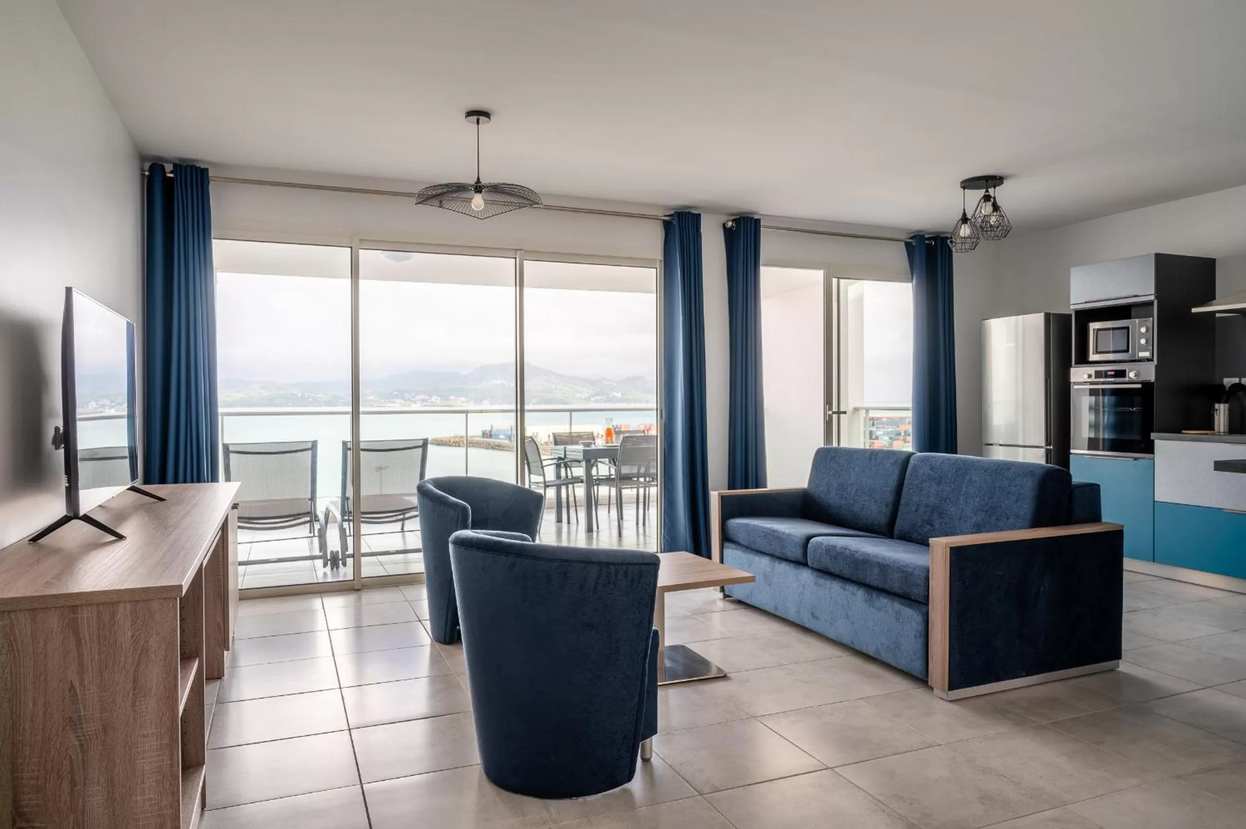 Living room, Seating Area in Résidence Hôtelière Poséidon Caraïbes