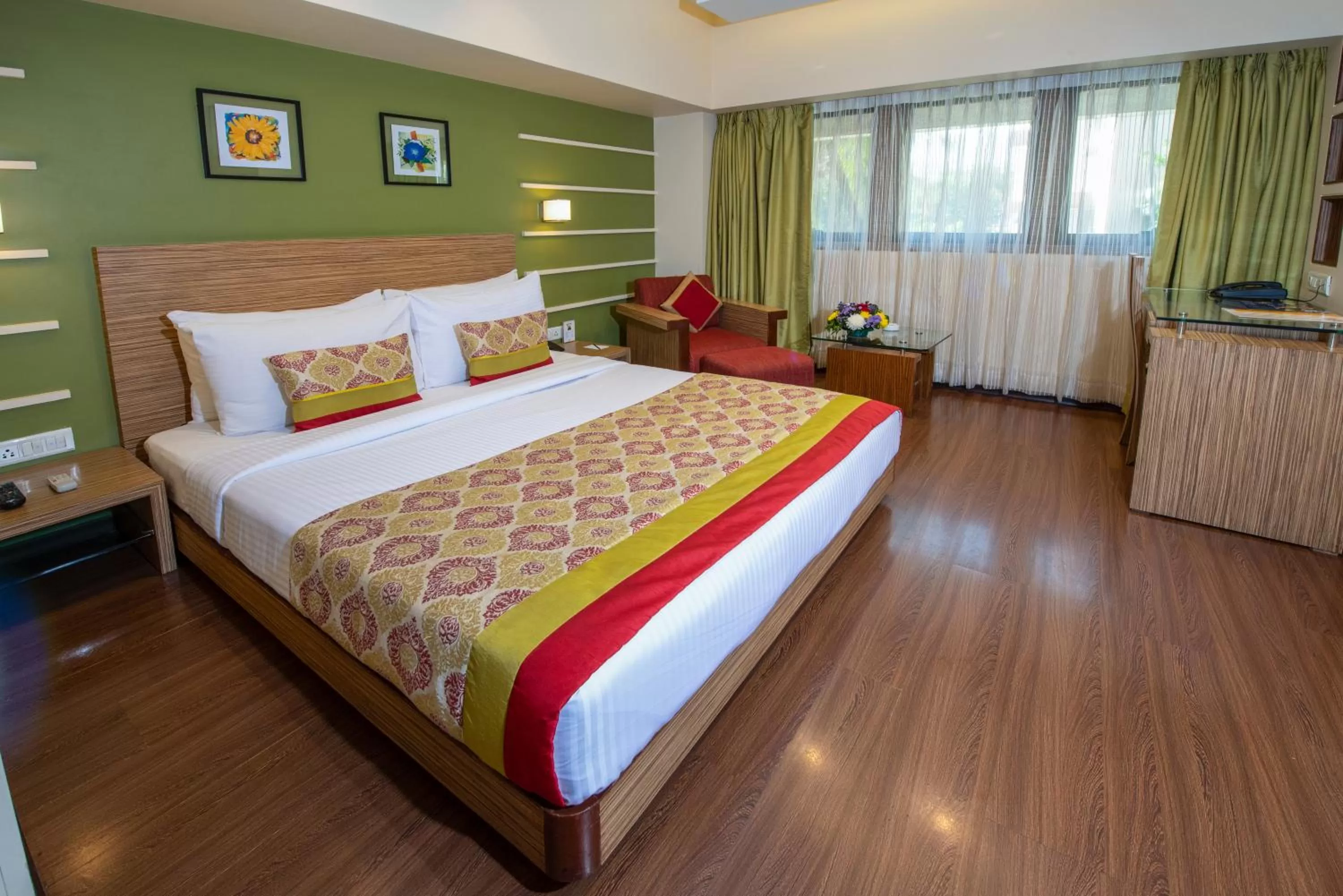 Bed in Hotel Bawa Suites