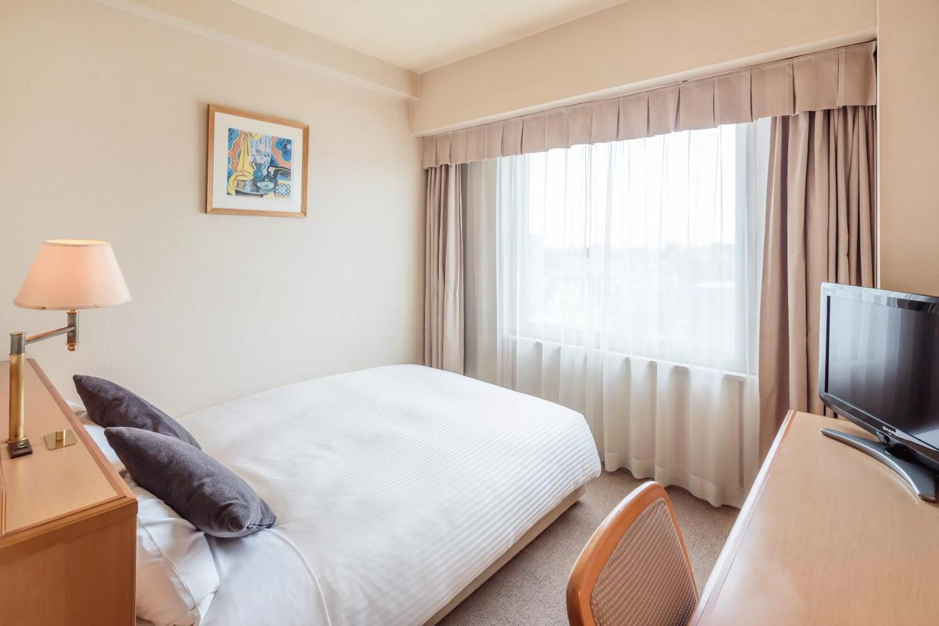Photo of the whole room, Bed in HOTEL MYSTAYS Matsuyama