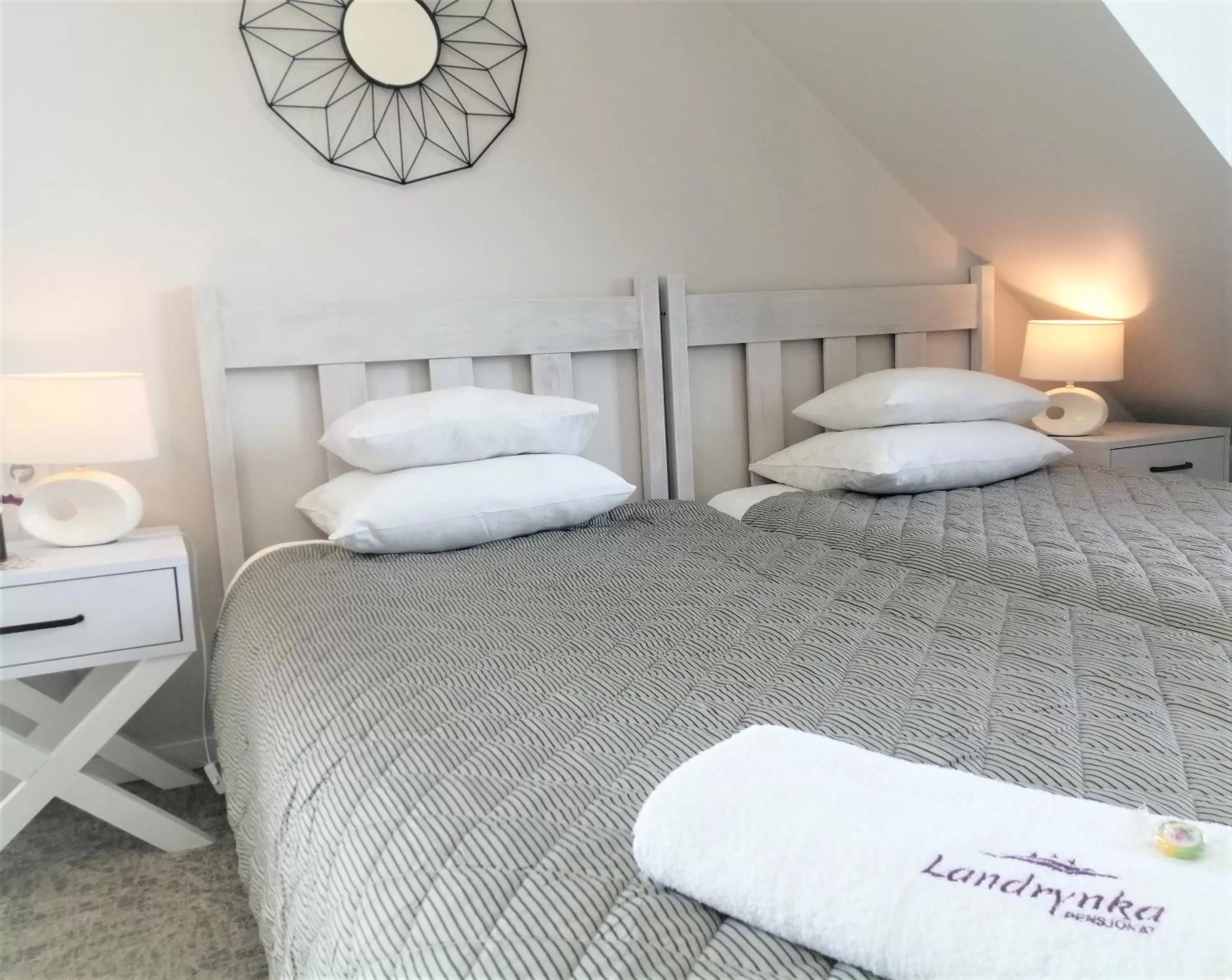 Bed in Pensjonat Landrynka