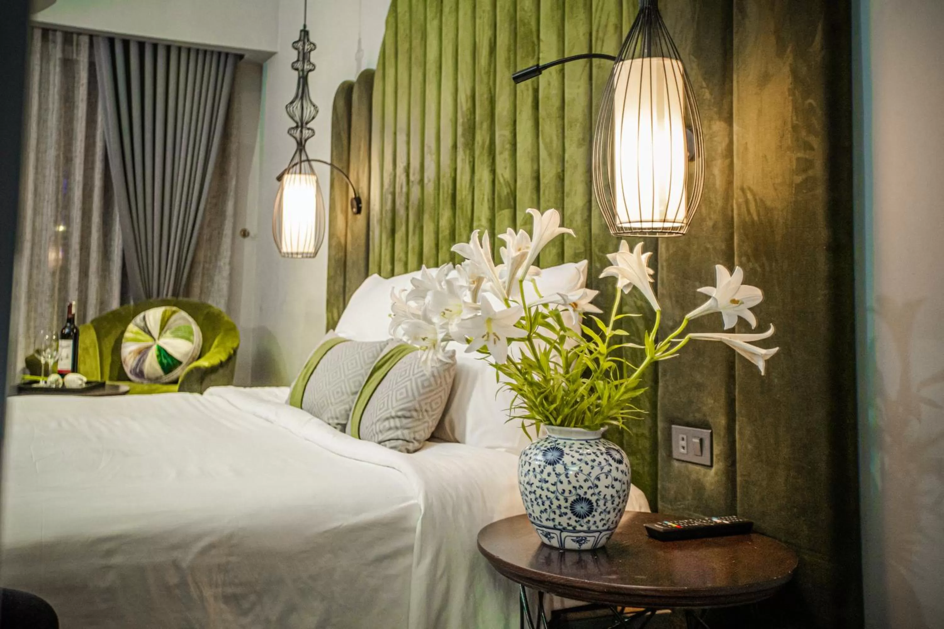 Bed in Hanoi Center Silk Hotel & Travel