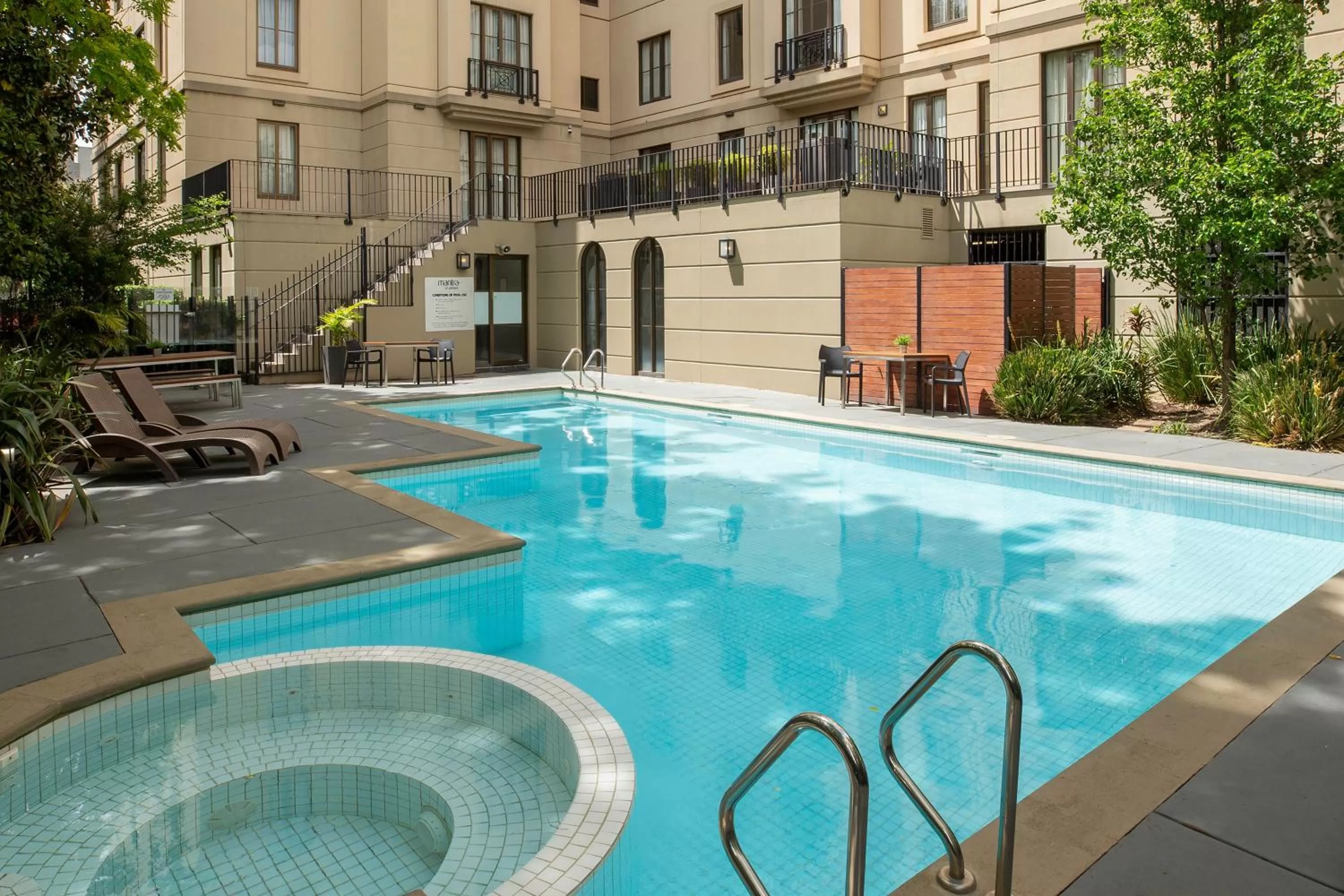 Swimming pool in Mantra on Jolimont Melbourne