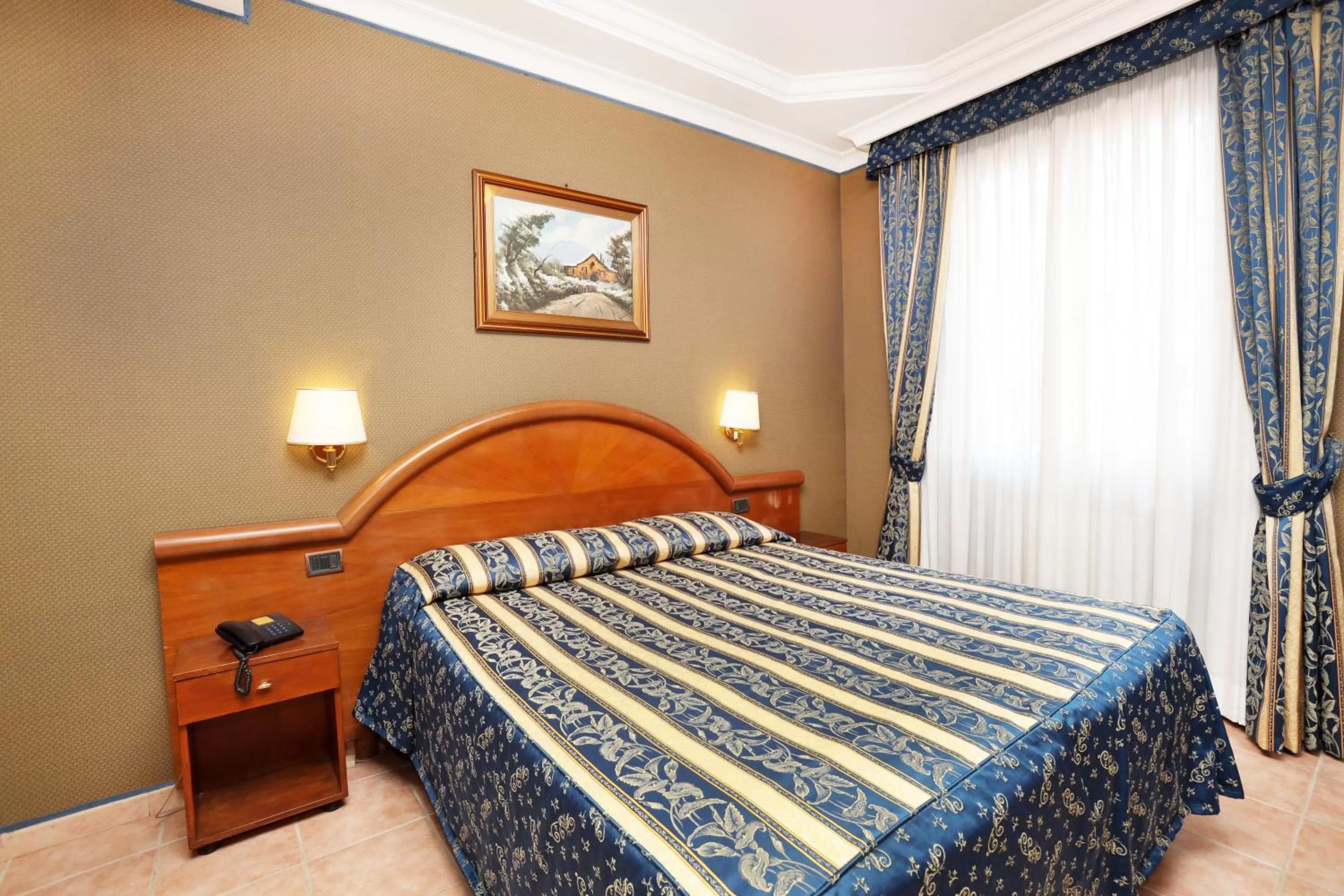Bed in Hotel Rimini