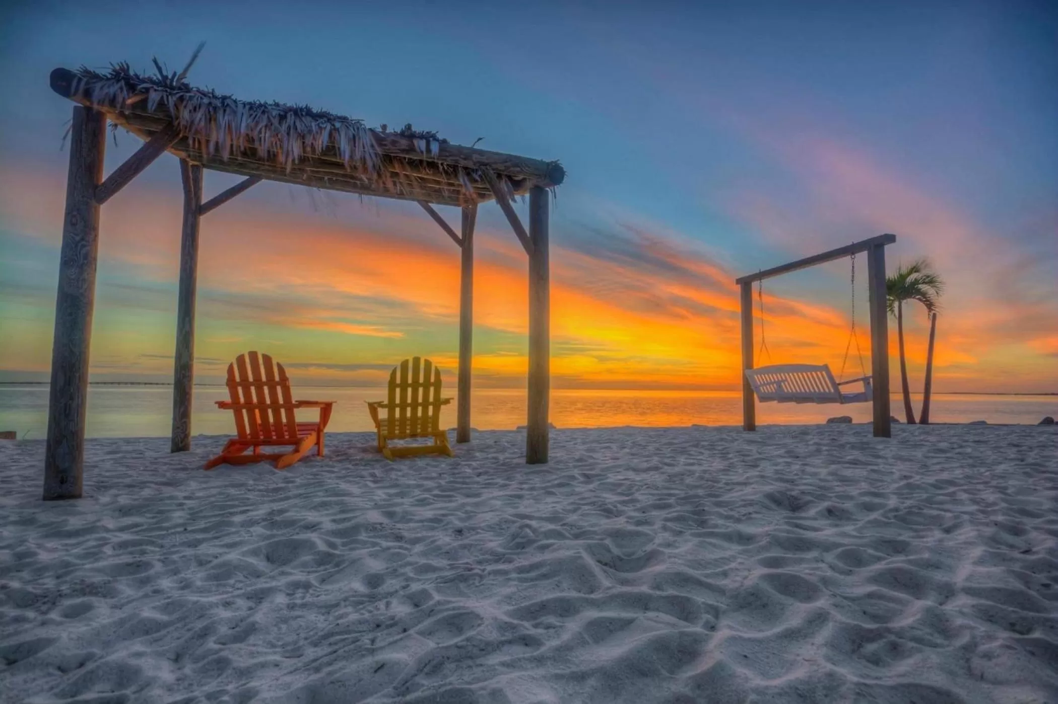 Beach in 2 Bed Condo with Balcony Facing Pool and Sunsets!