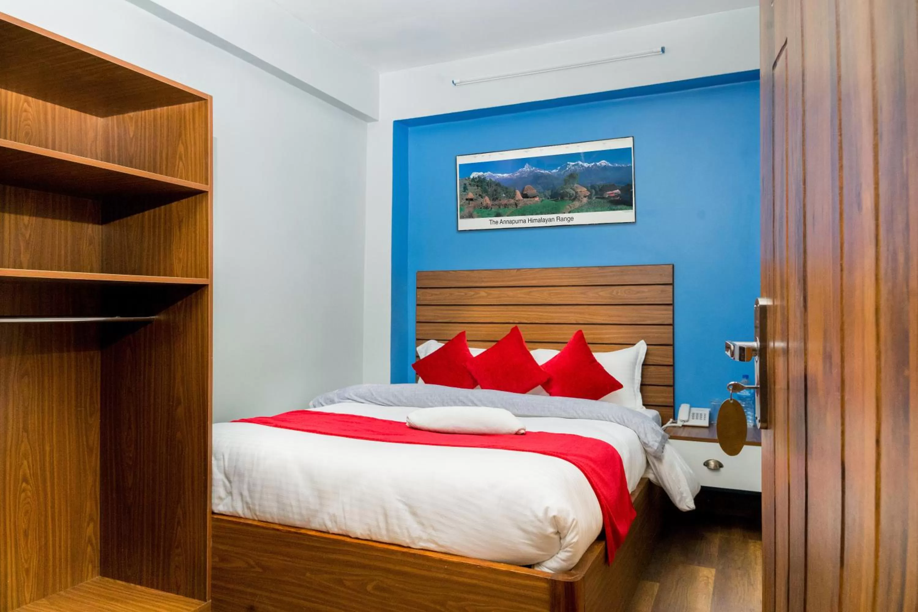 Bed in Hotel Nepal Bhumi